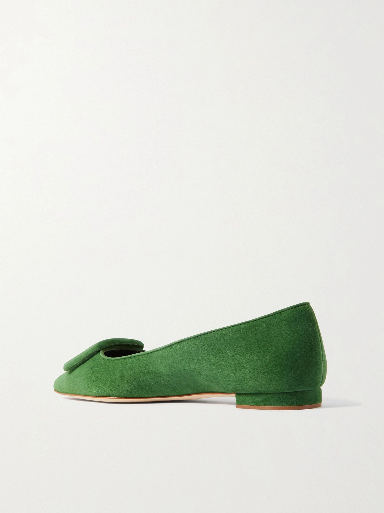 Maysale suede point-toe flats Green - 3