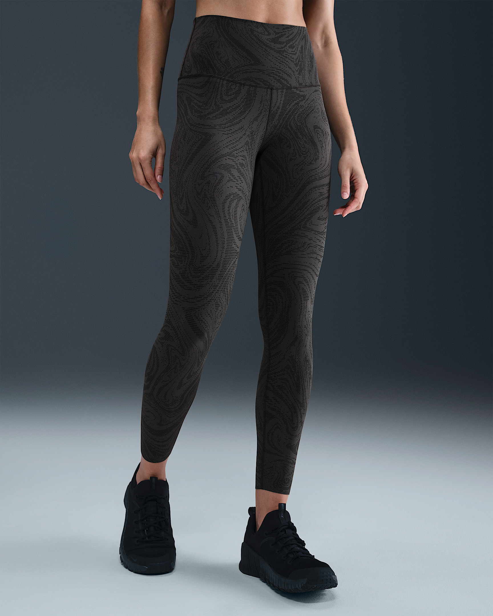 Nike Zenvy Women's Gentle-Support High-Waisted 7/8 Printed Leggings - 2