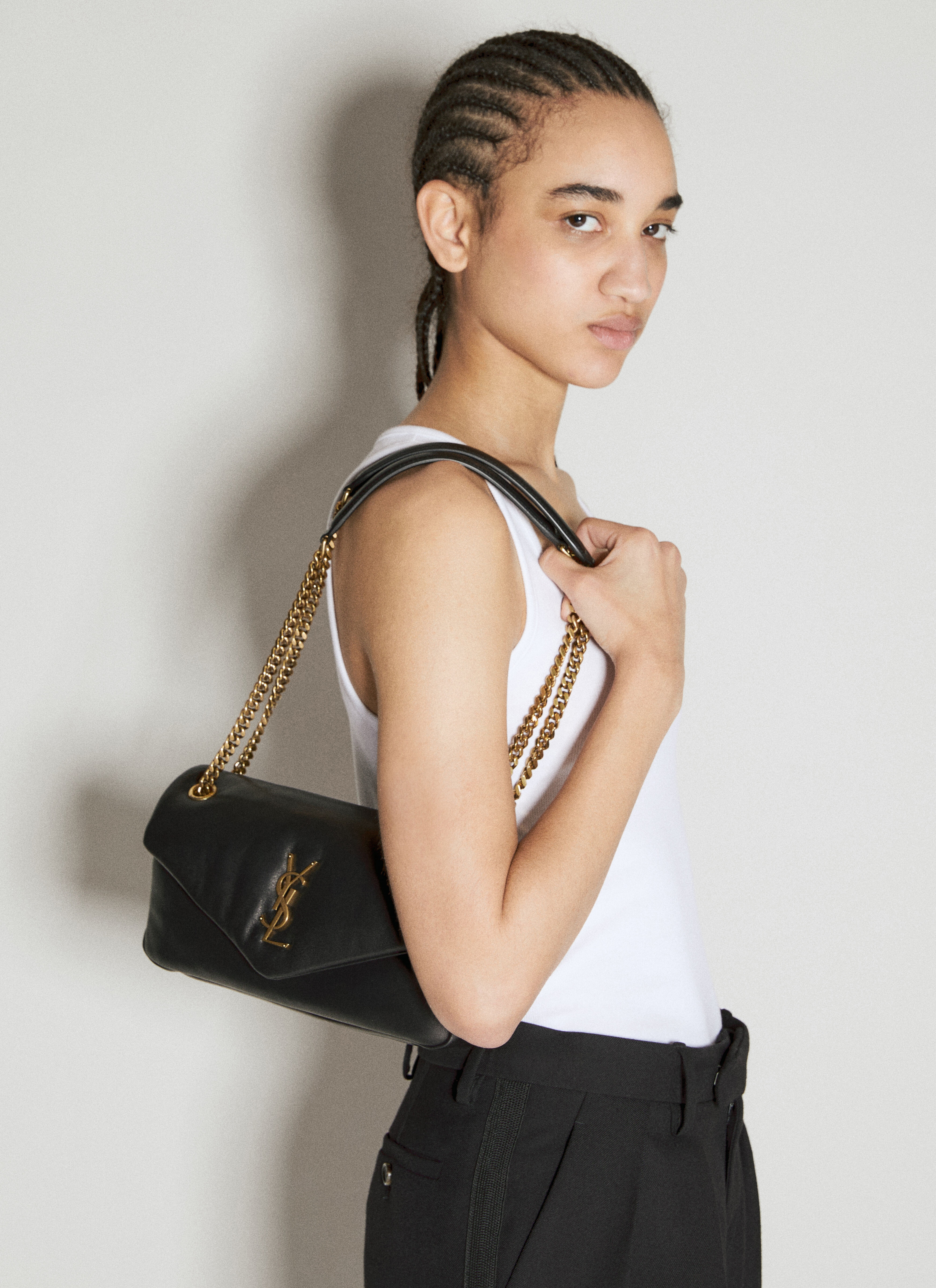 SAINT LAURENT Calypso Shoulder Bag | lncc | REVERSIBLE