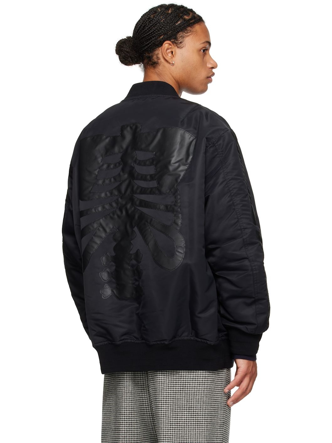 Black Flight Bomber Jacket - 3