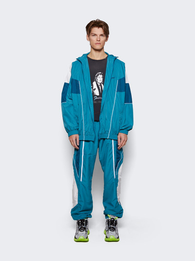 Martine Rose Panelled Trackpant Teal And White outlook