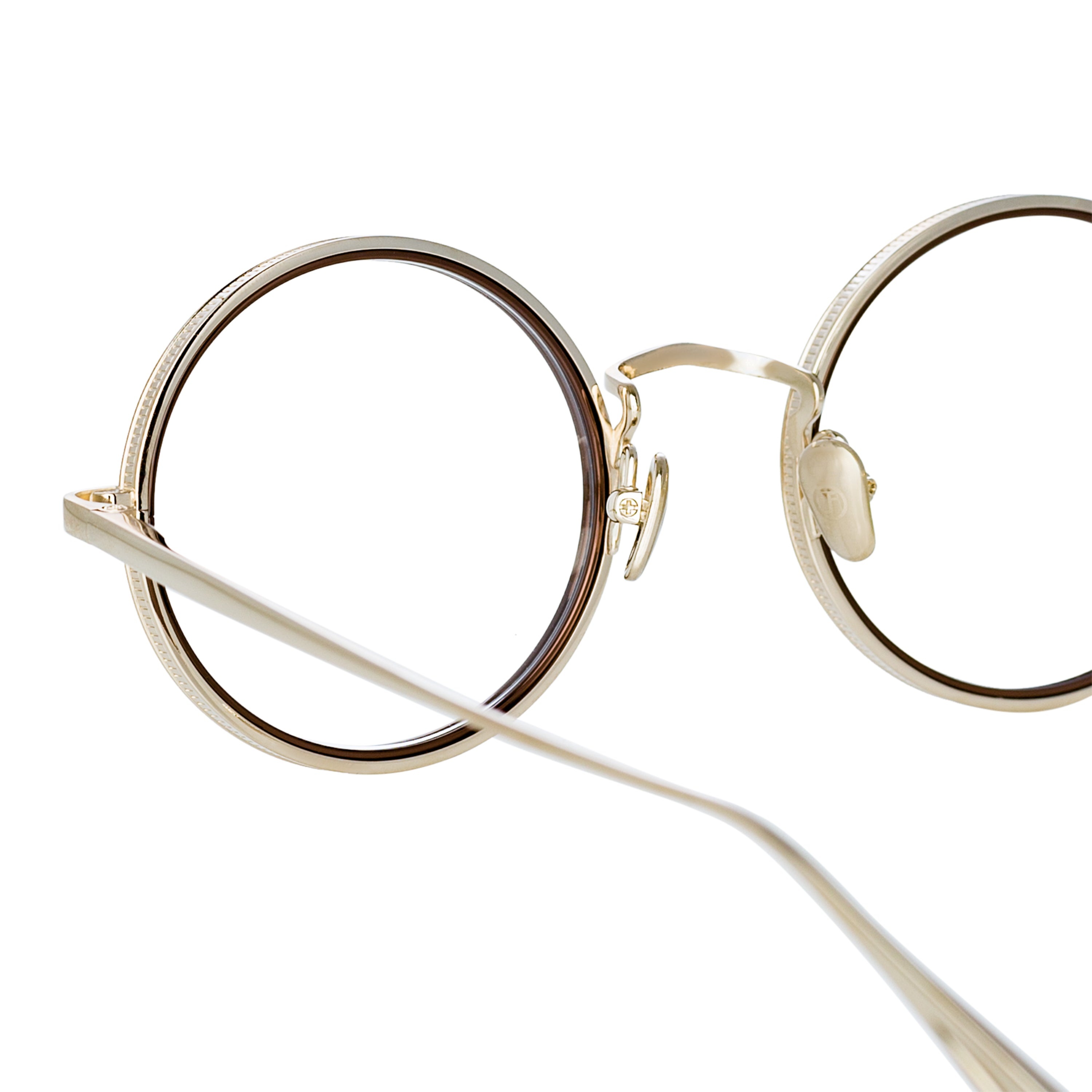 CORTINA OVAL OPTICAL FRAME IN LIGHT GOLD - 4