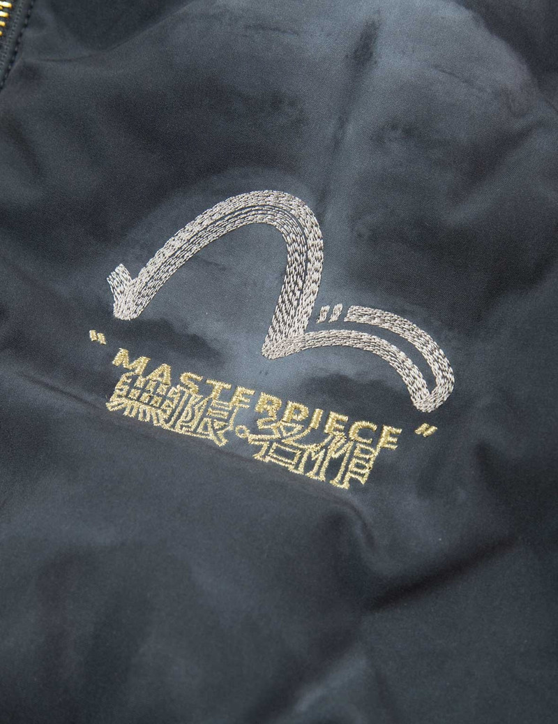 Embossed Graphics Tie Dye Print Down Jacket 3