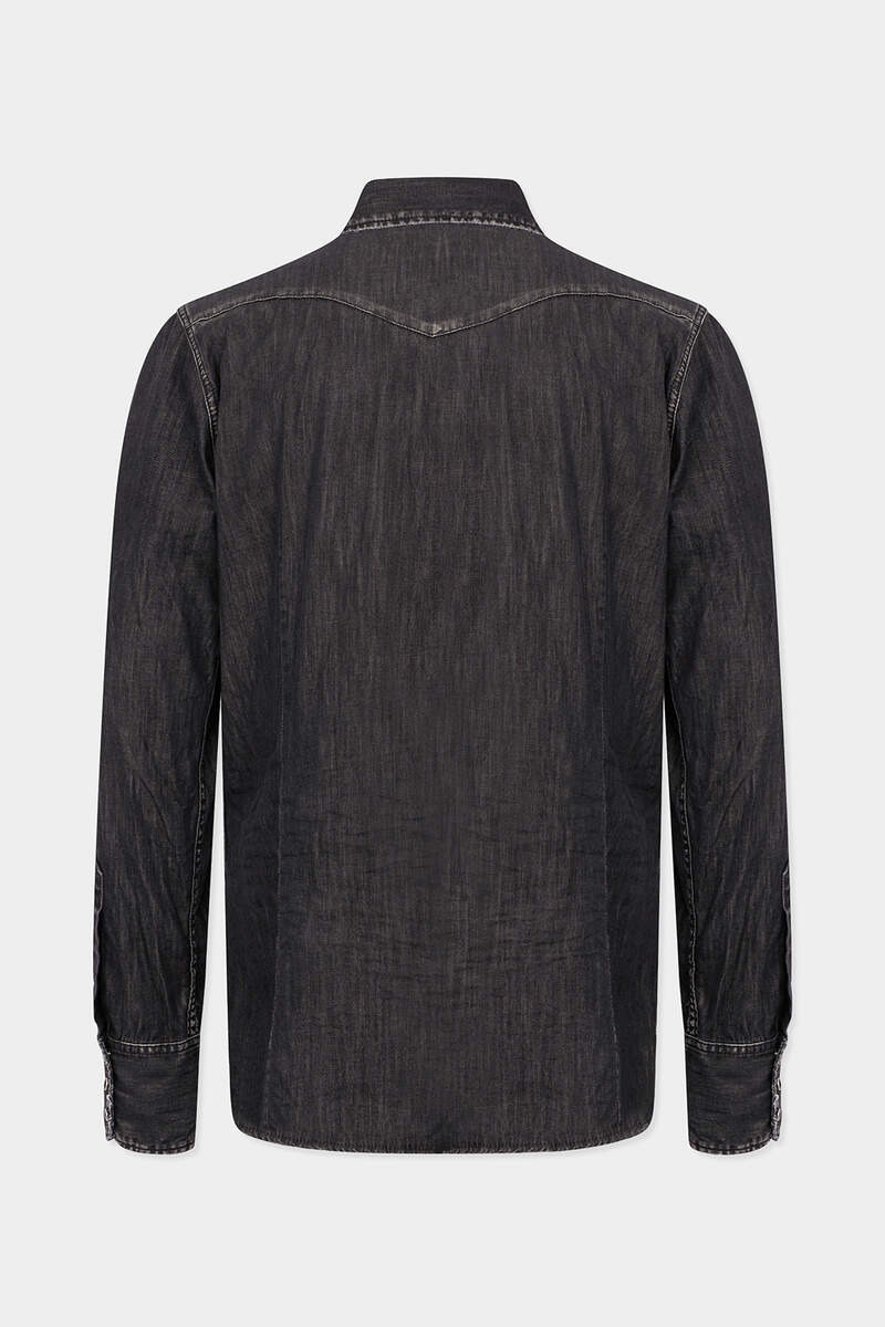 DSQUARED2 BLACK WASH WESTERN SHIRT outlook