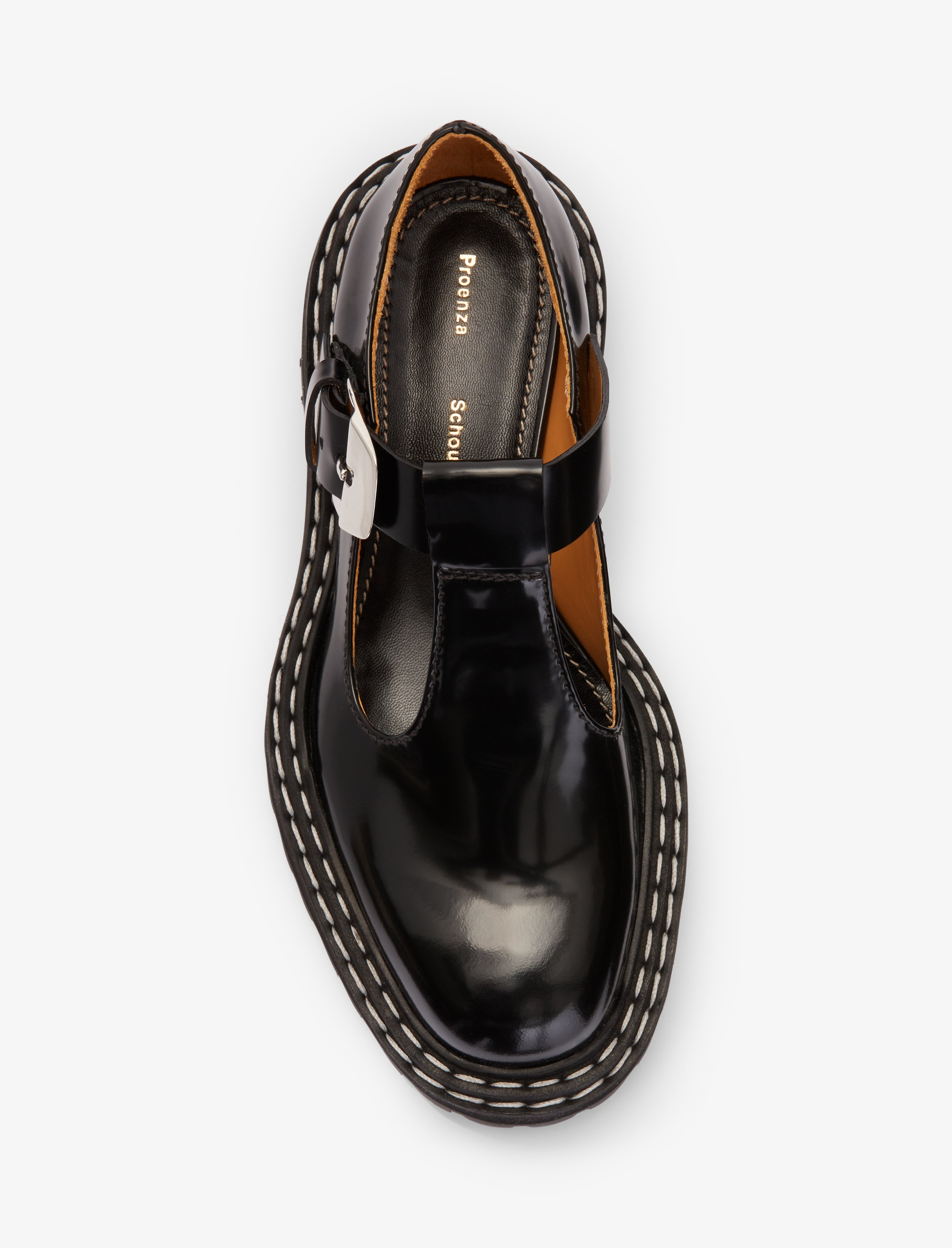 Lug Sole Mary Janes in Spazzolato Leather - 4