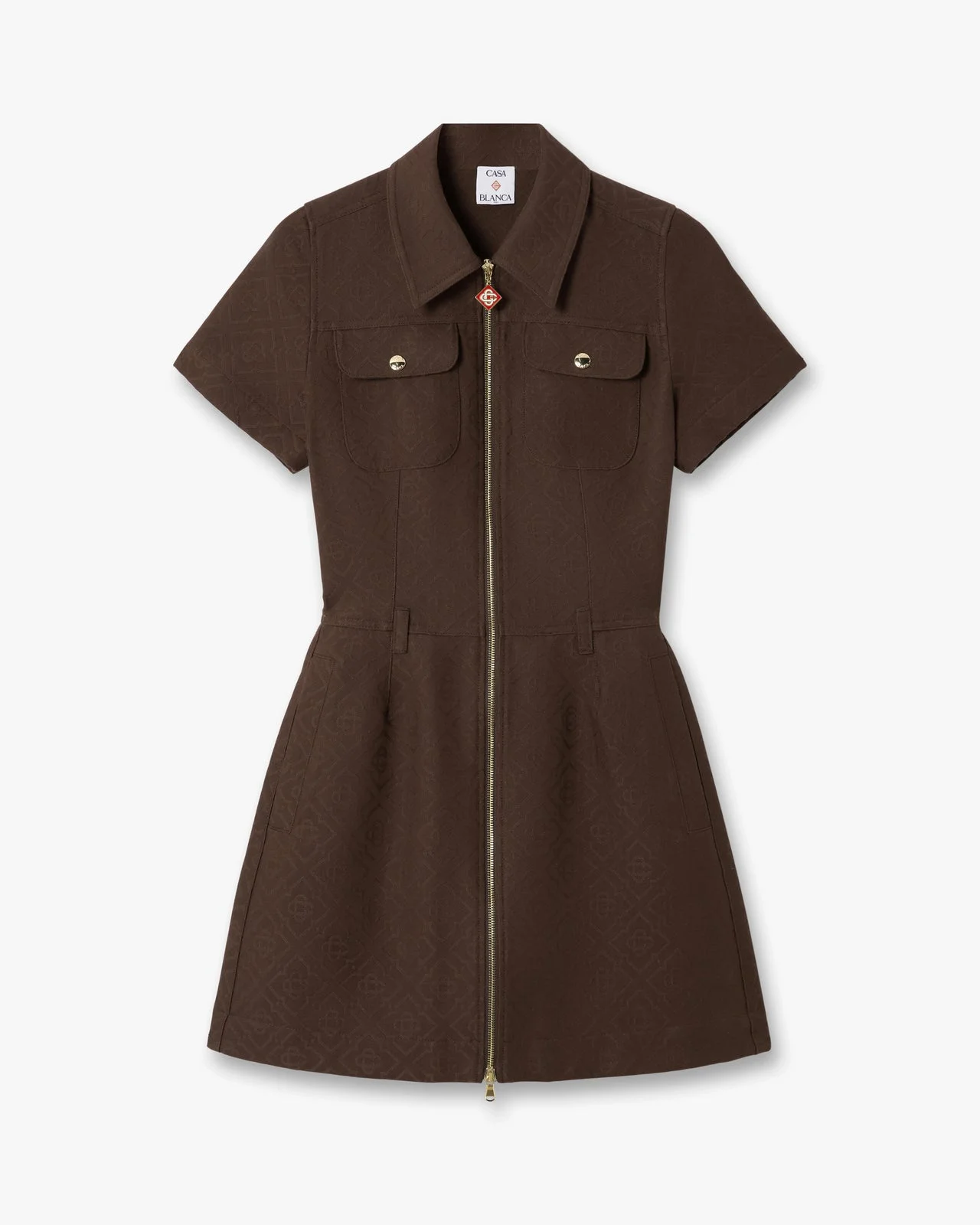Dark Brown Monogram Canvas Midi Dress - 1