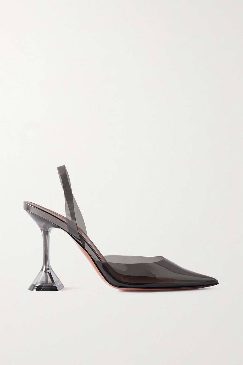 Holli Glass PVC slingback pumps 1