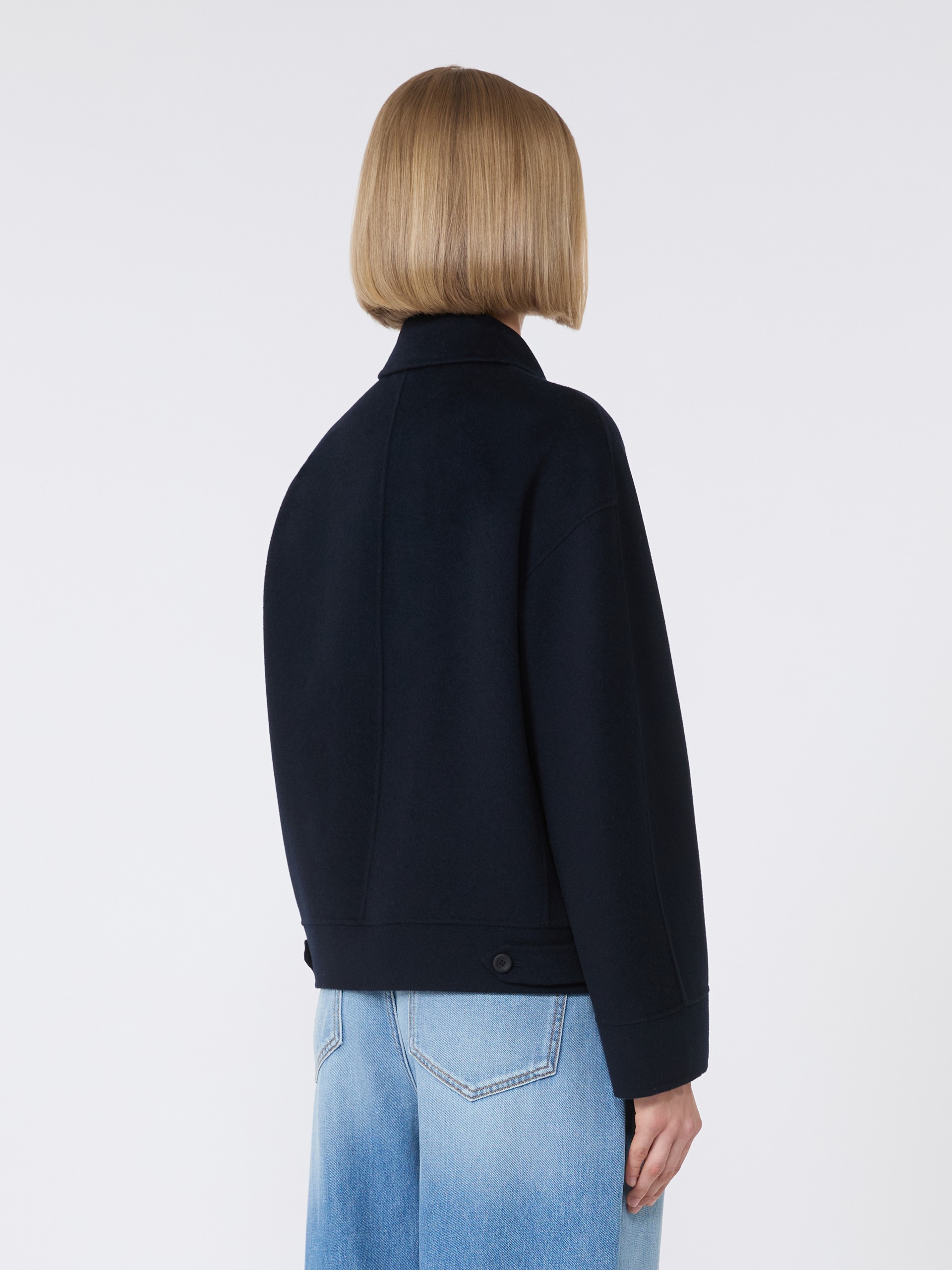 FIERO Wool, cashmere and silk boxy jacket - 4