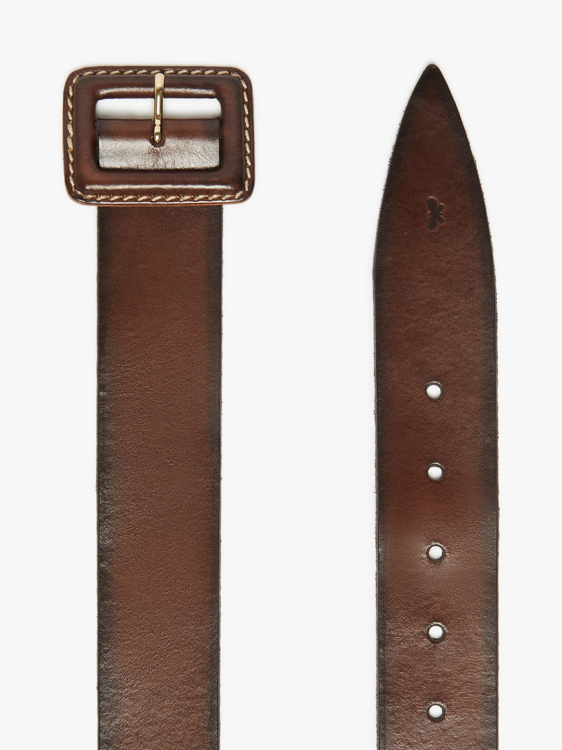 GERARD Leather belt with covered buckle - 2