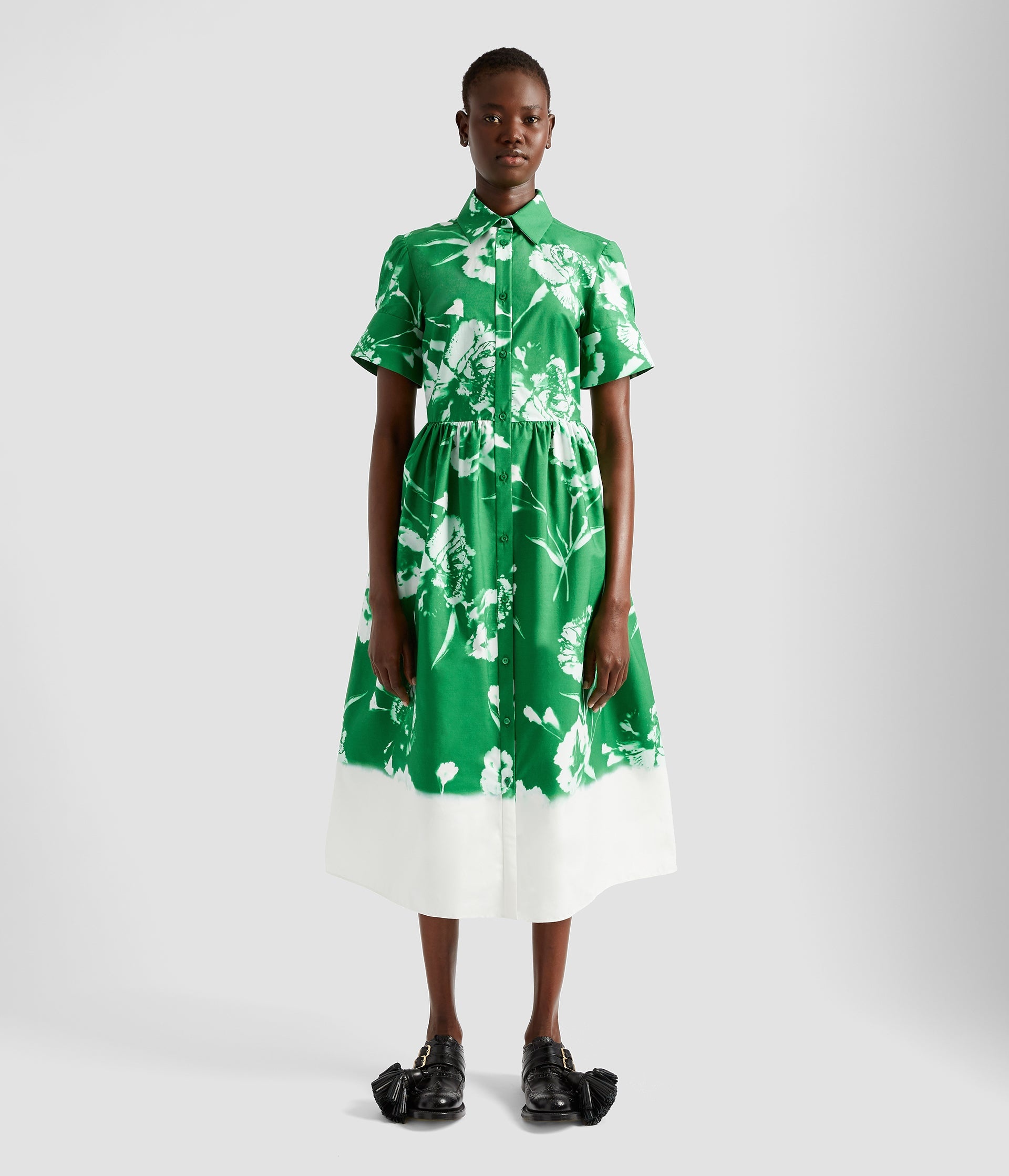 SHORT SLEEVE SHIRT DRESS - 2