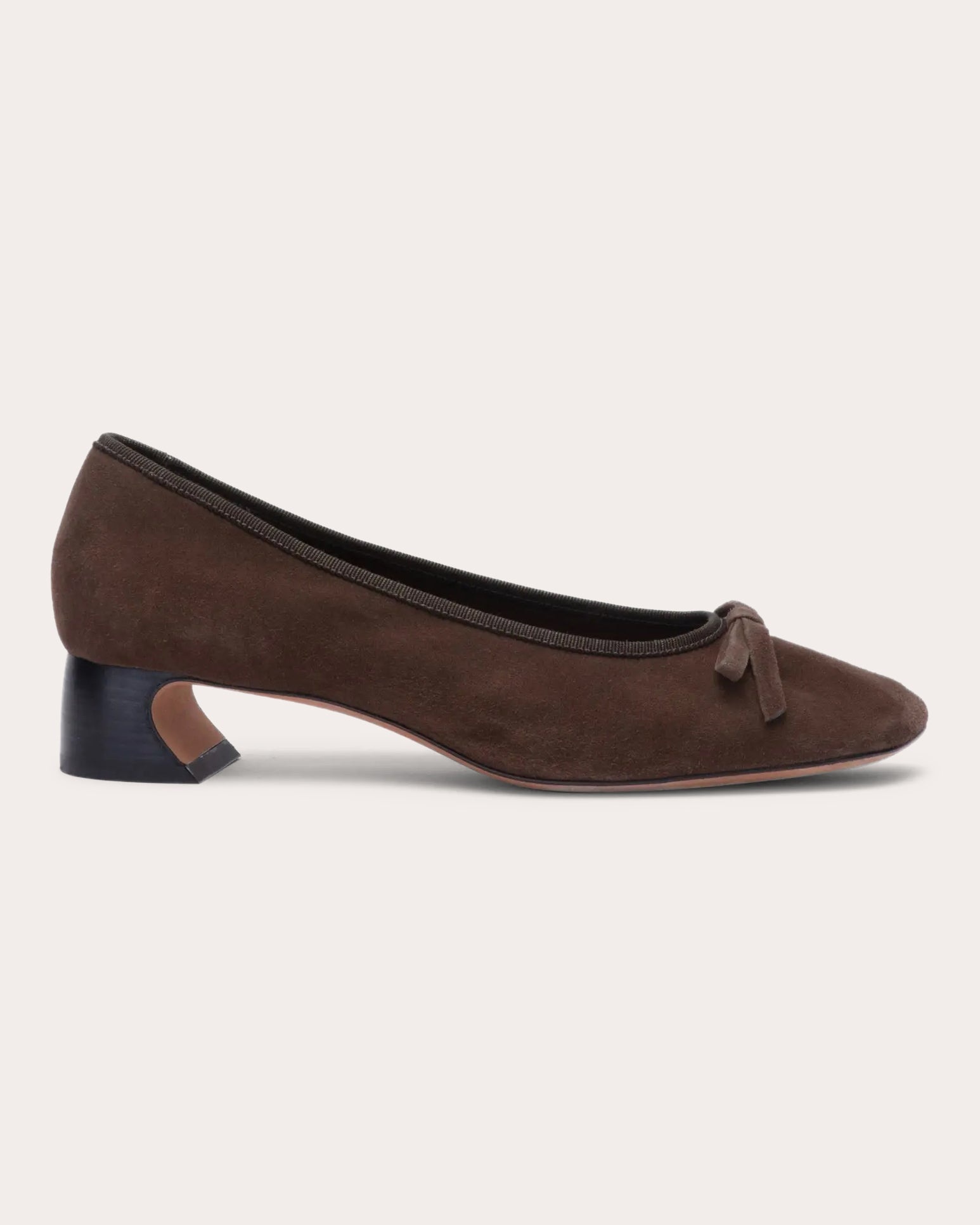 ID Bow-Detail Suede Pump - 1