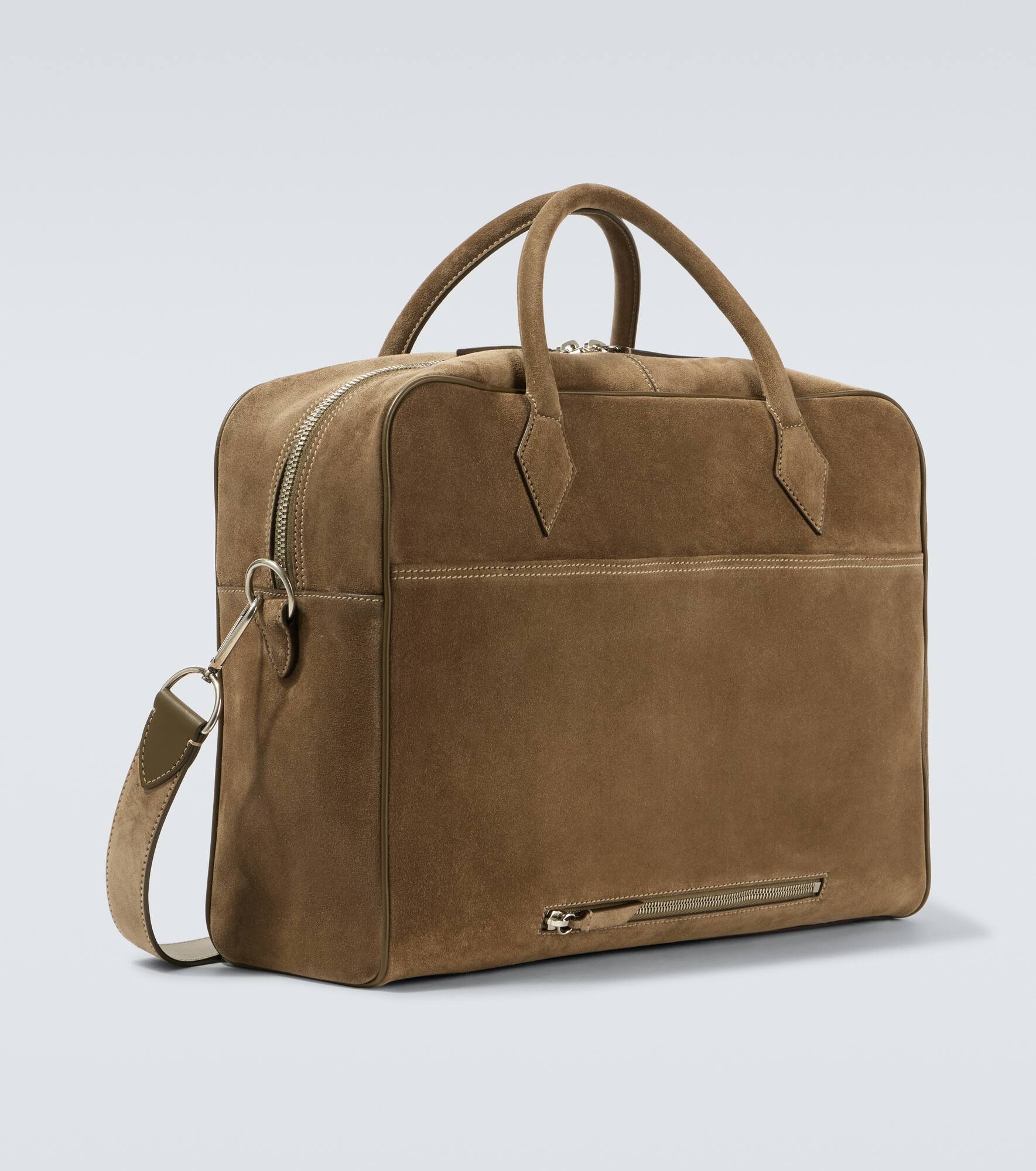 Closer All Day suede briefcase - 5