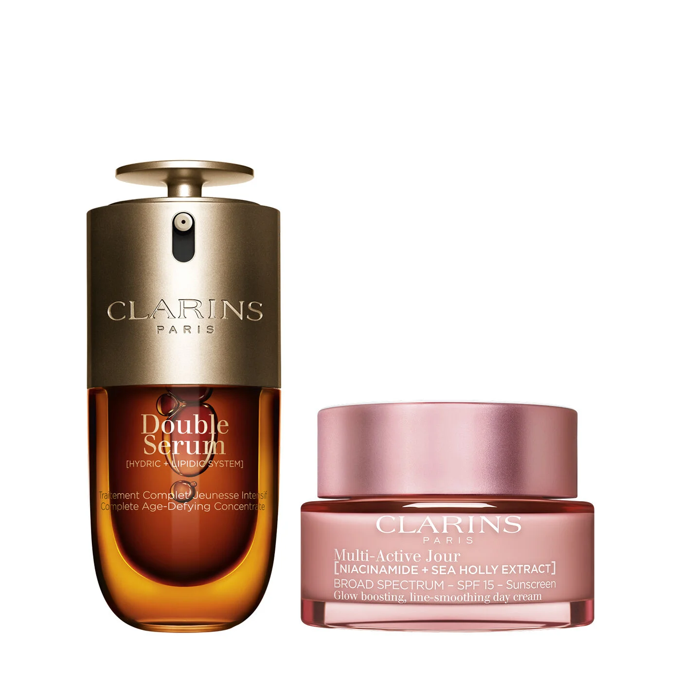 Multi-Active Set with SPF | 1 Oz. Double Serum and Multi-Active Day Cream With SPF | Anti-Aging Ser - 1