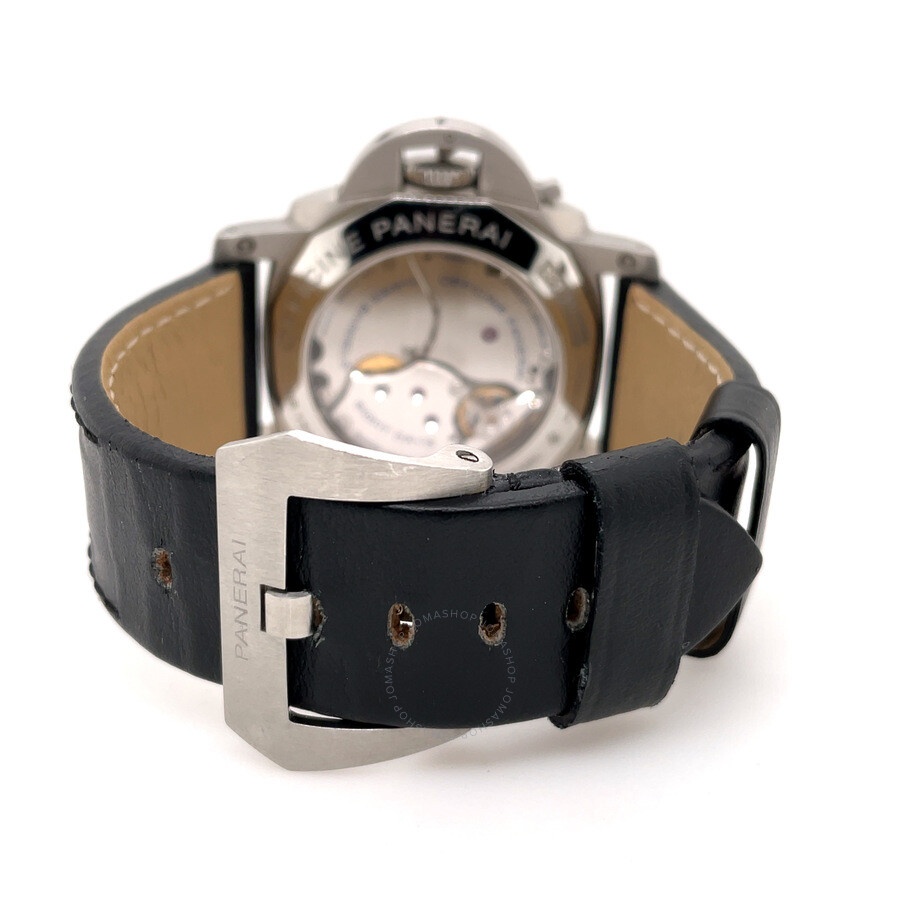 Pre-owned Panerai Luminor 1950 8 Days GMT GMT Black Dial Men's Watch PAM 00233 - 5