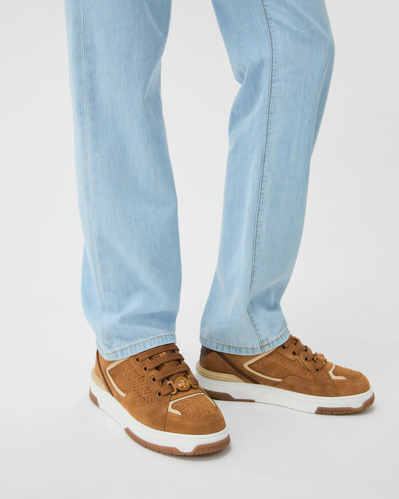 VERSACE Biggie Basket Suede Sneakers outlook