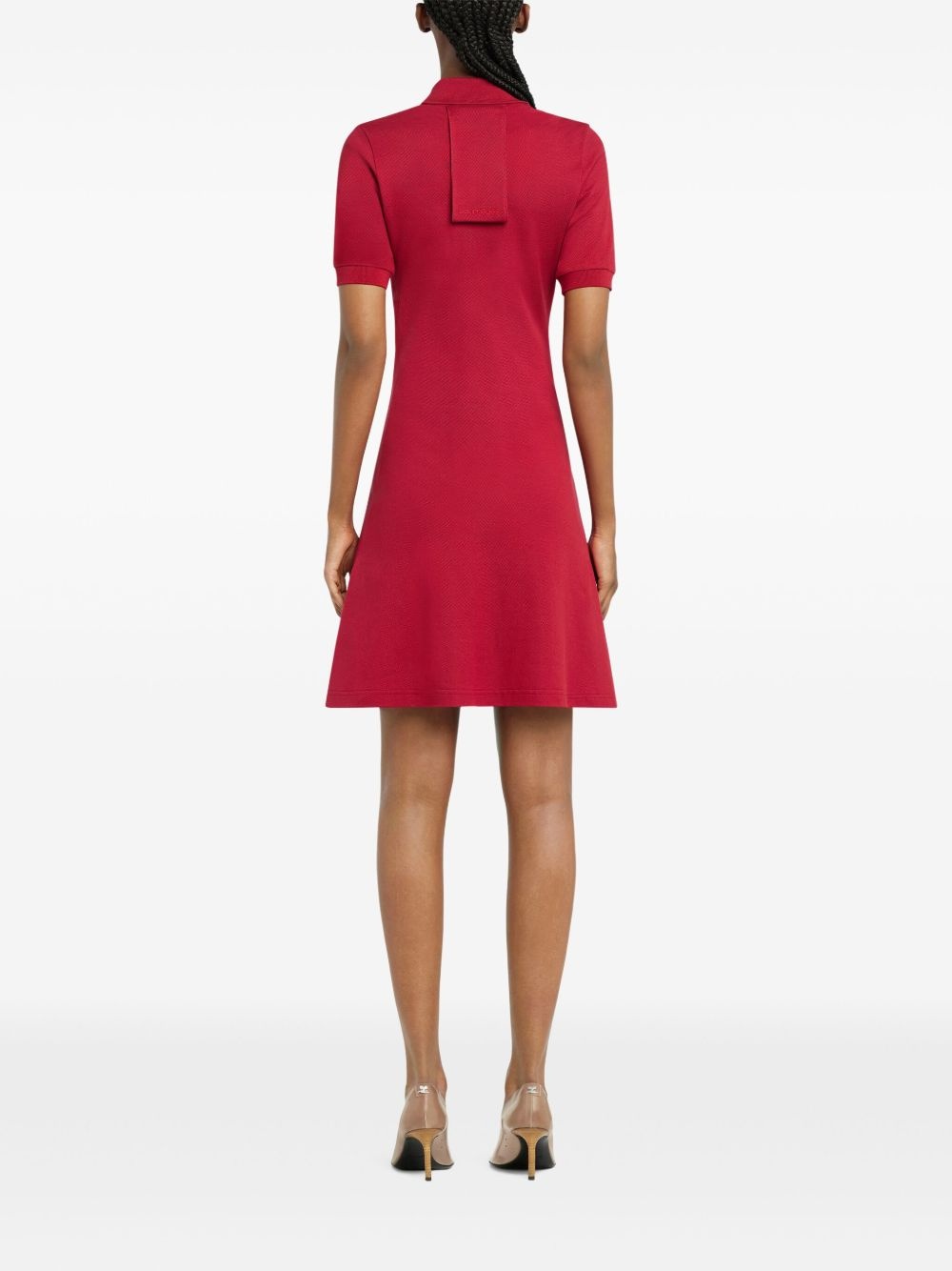 polo-collar mini dress - 4