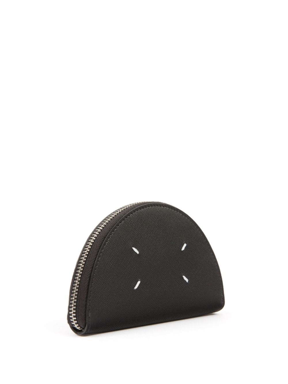 micro Halfmoon leather clutch - 5