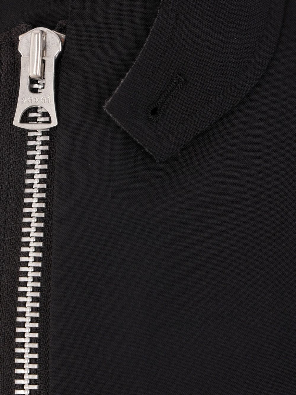 high-neck zip-up blazer - 3