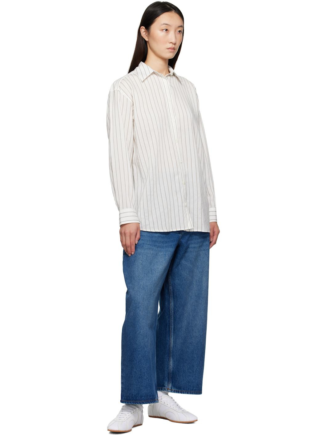 Blue Chalco Cropped Jeans - 4