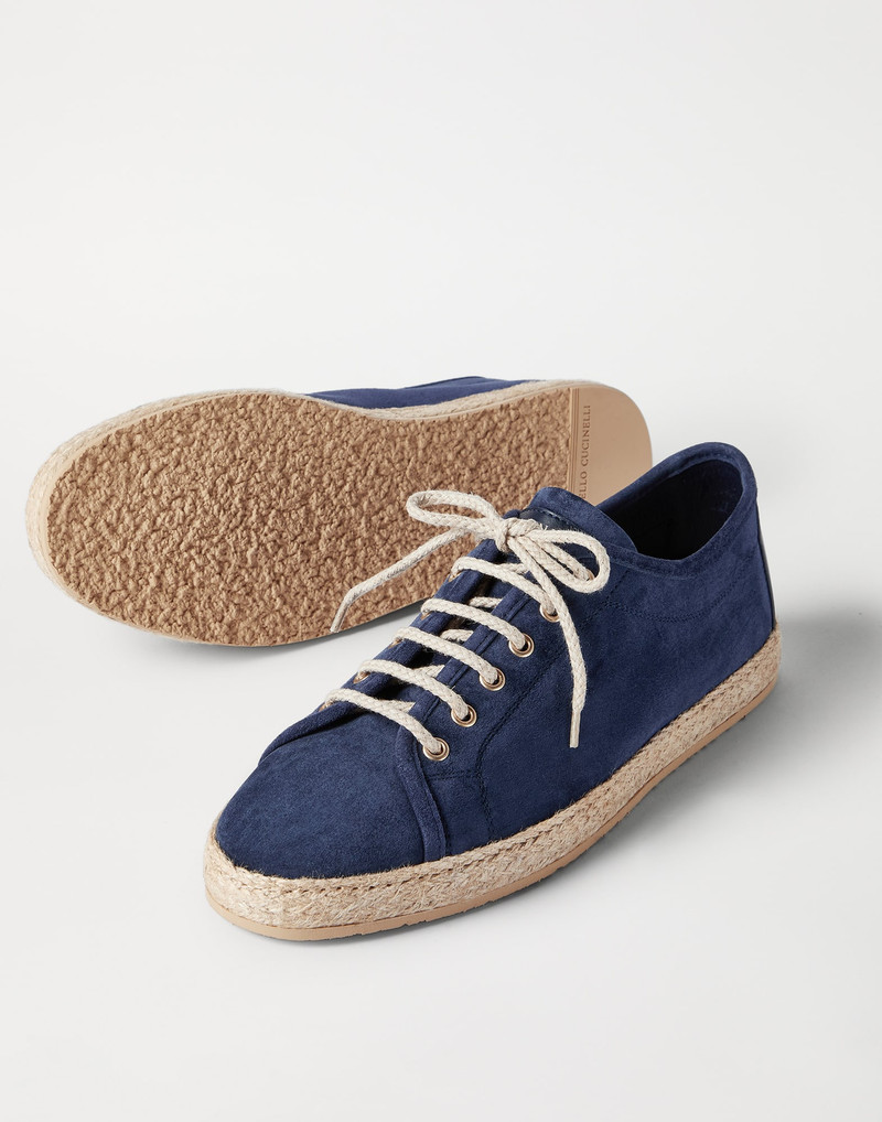 Reversed calfskin Derbys with rope insert 4