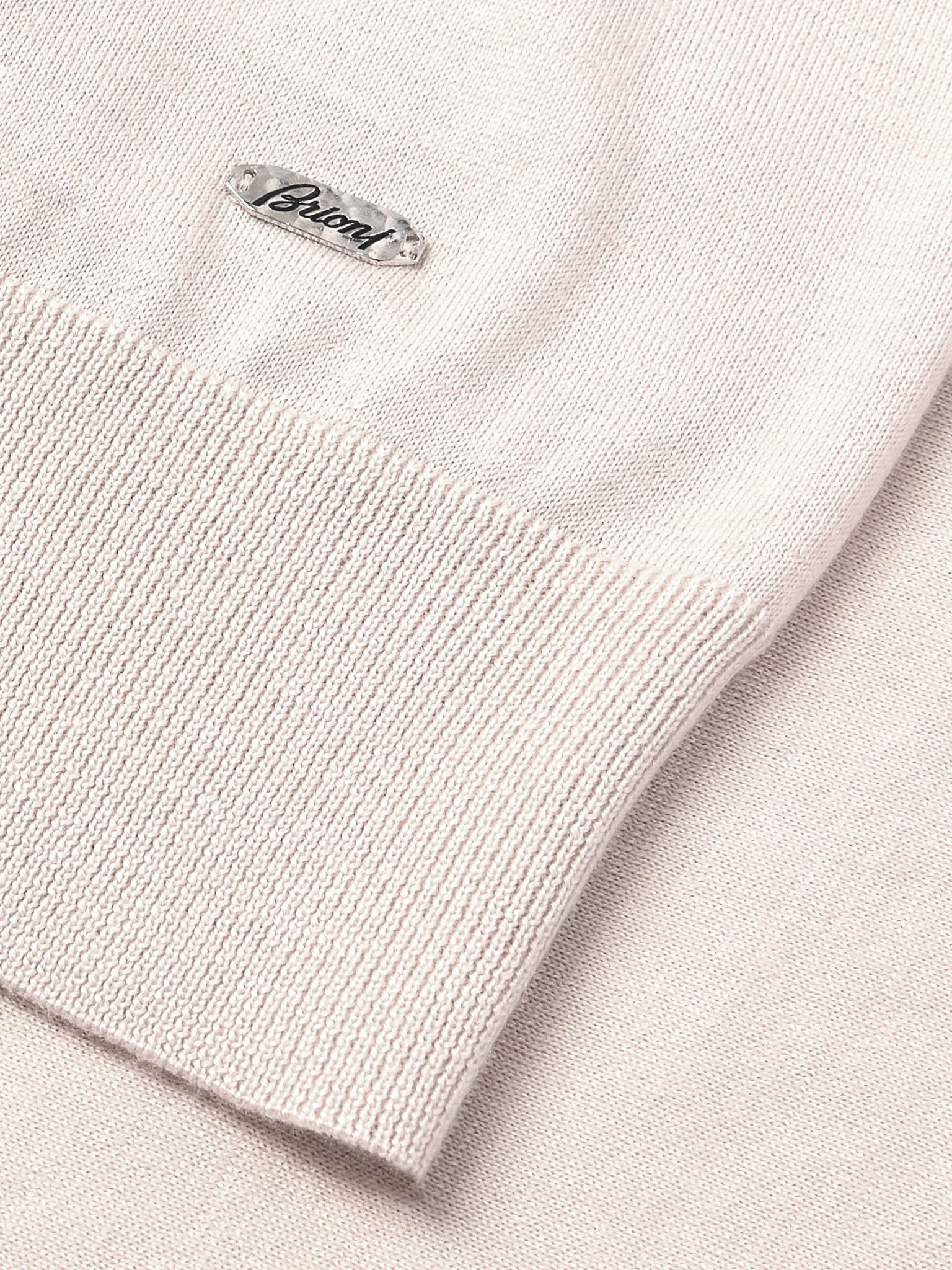 Cashmere and Silk-Blend Rollneck Sweater Ecru - 5