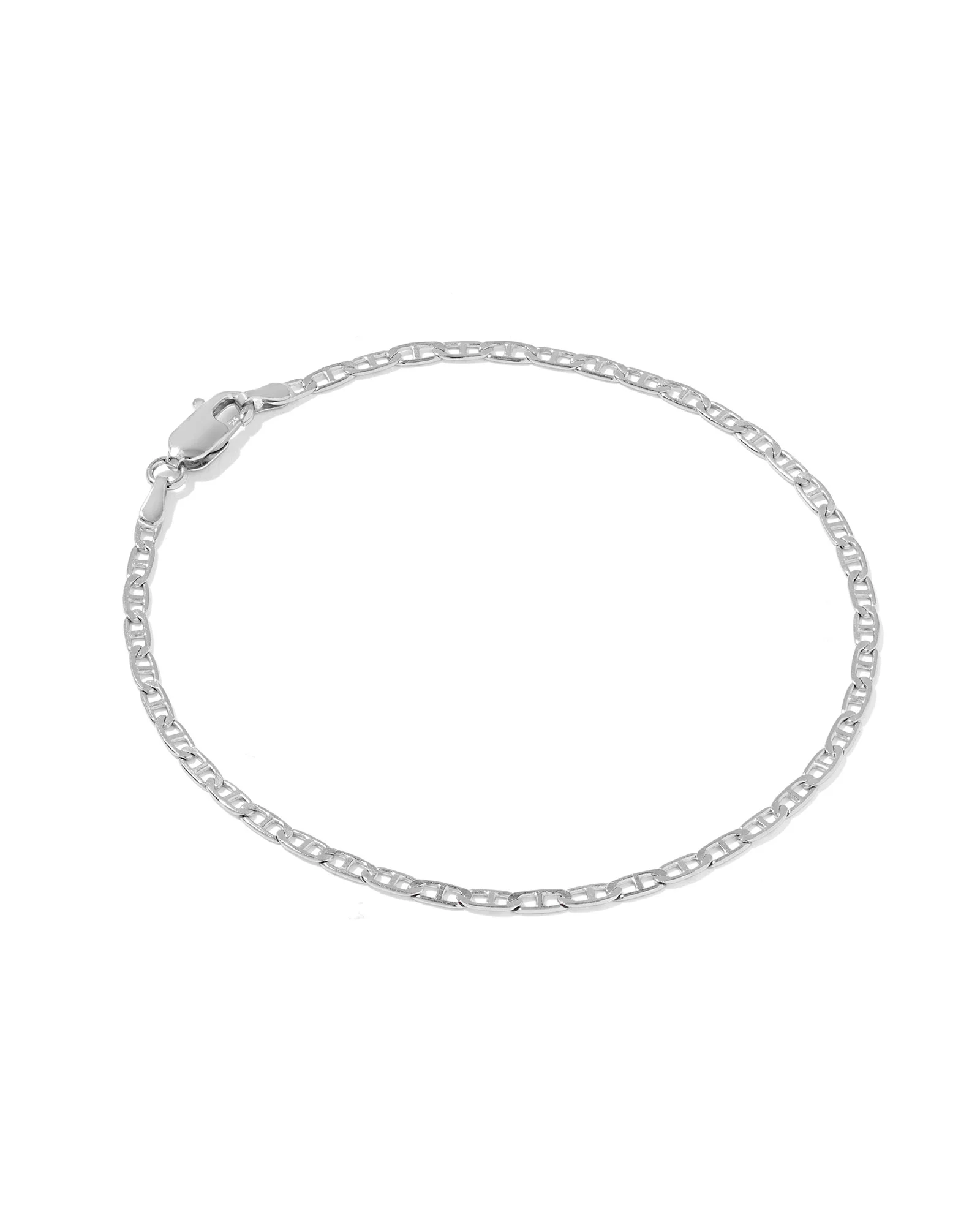 Hudson Oxidized Sterling Silver Chain Bracelet - 1