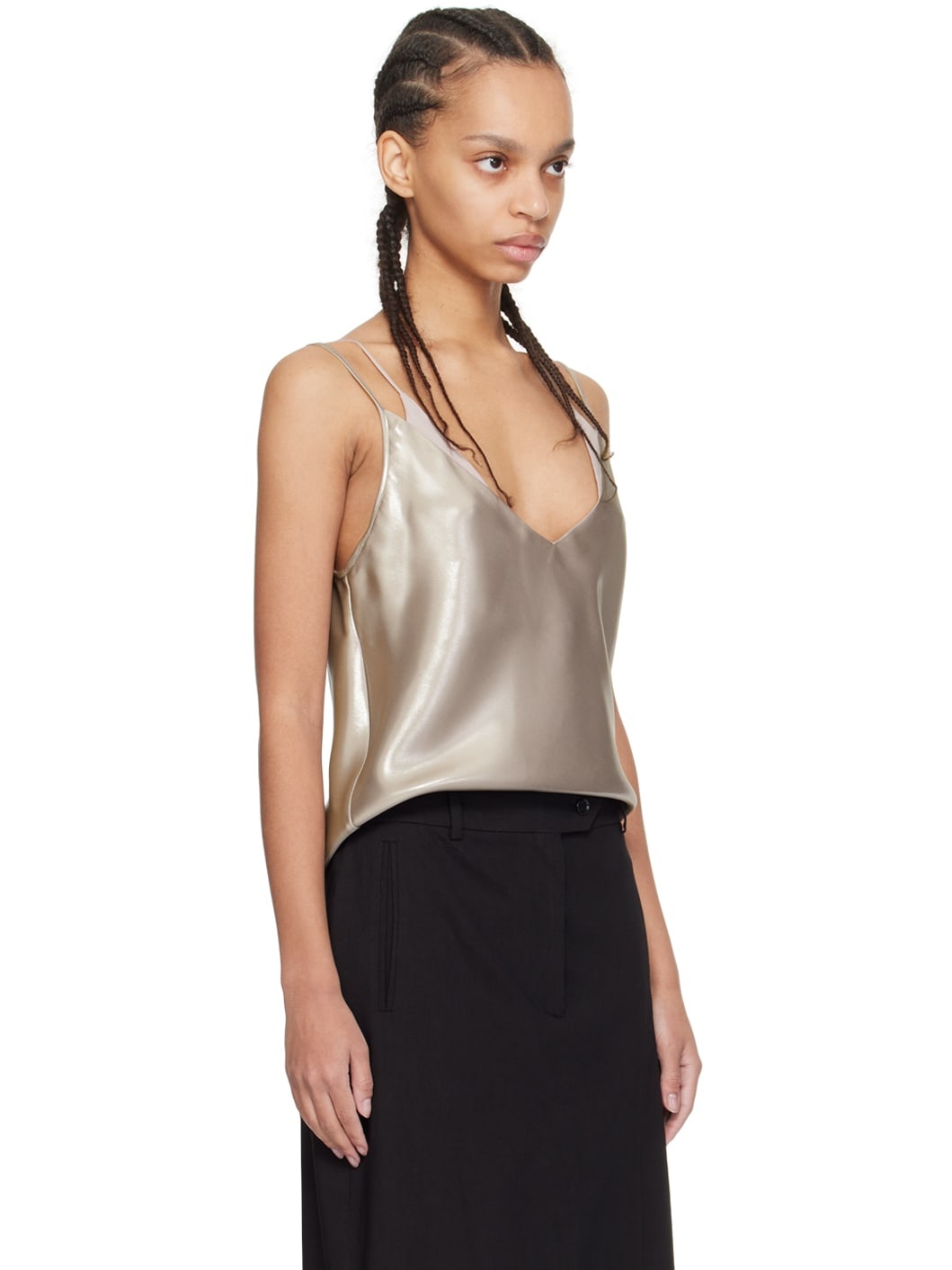 Taupe Layered Camisole - 2