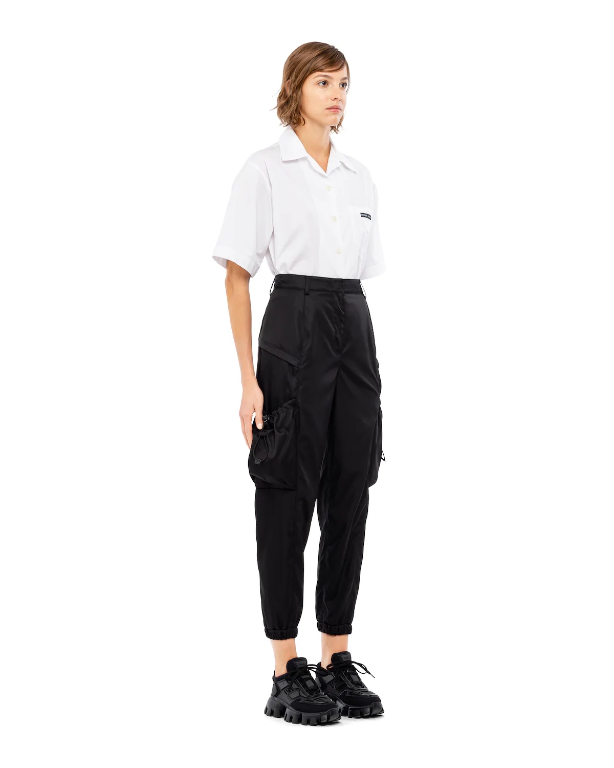 Re-Nylon gabardine trousers - 3