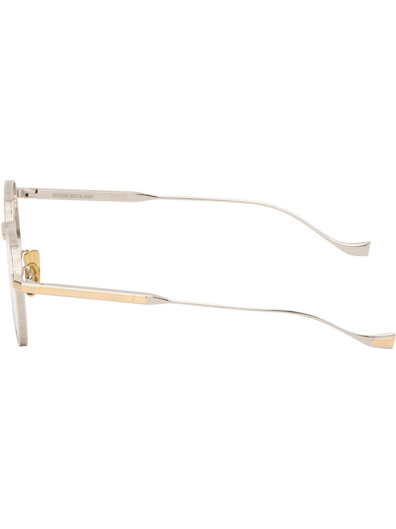 Silver & Gold Lennox 1428 Round Optical Glasses 3