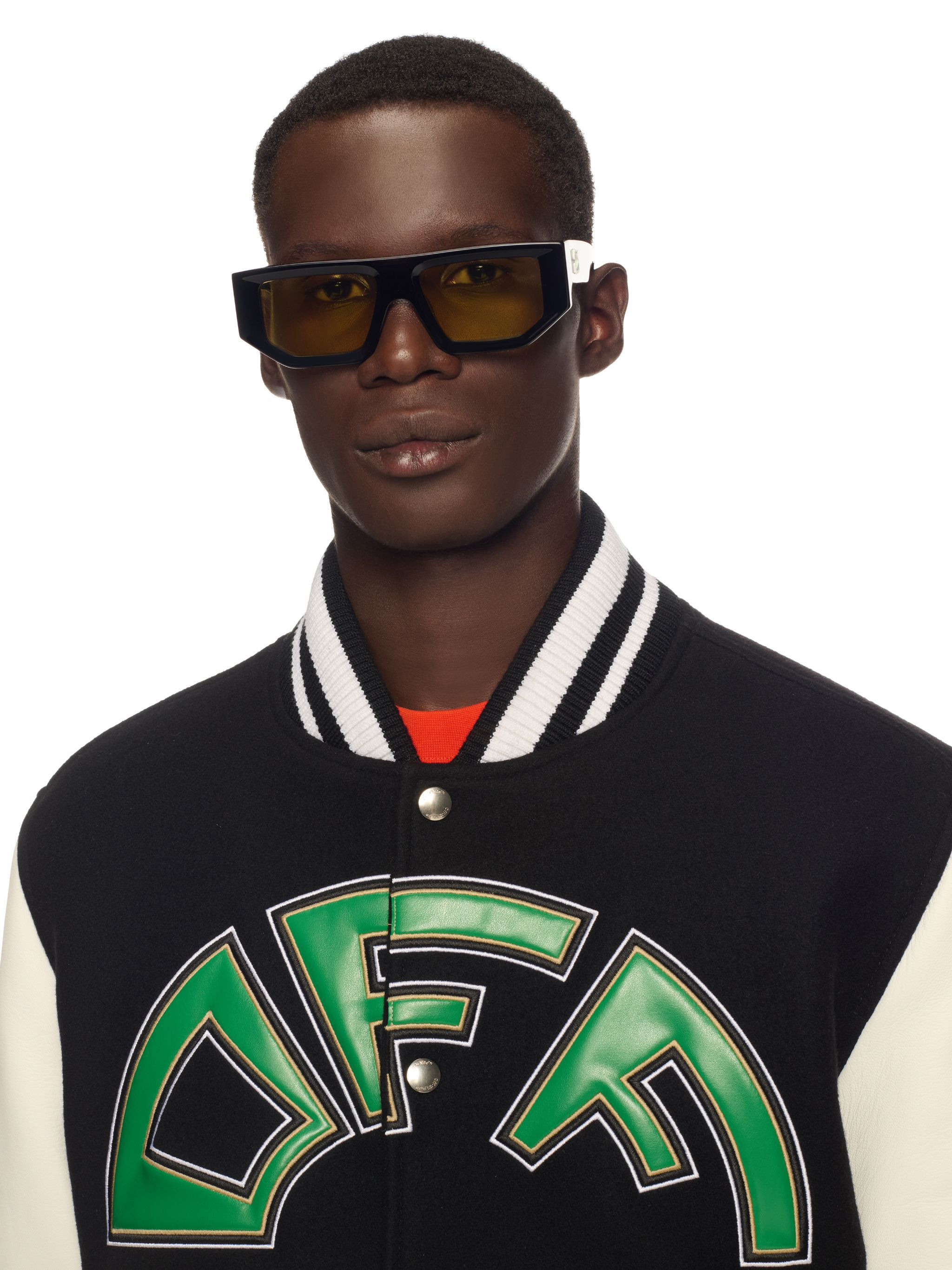 Crocodile Wool/leather Varsity Jacket - 5