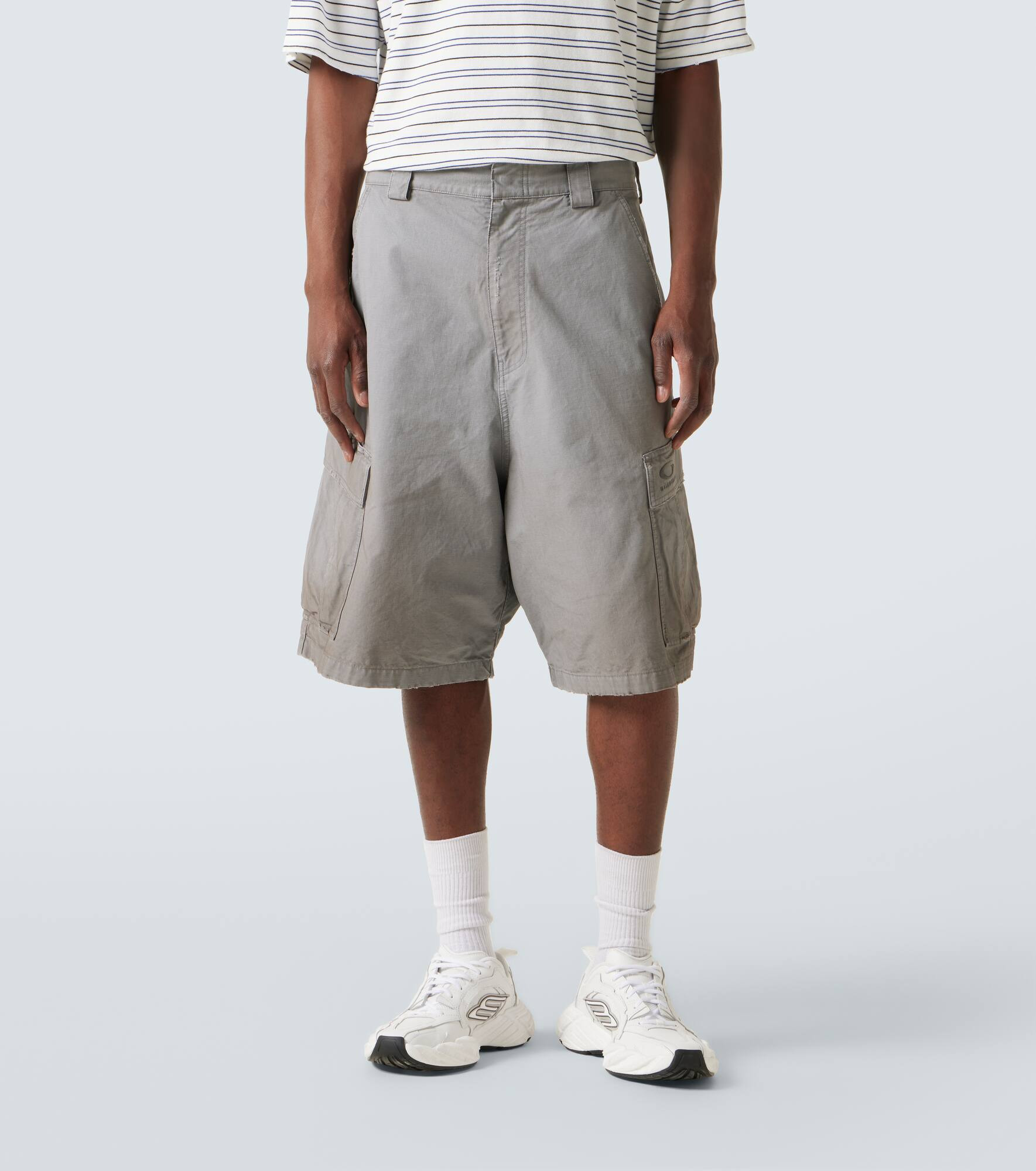 Cotton cargo shorts - 3