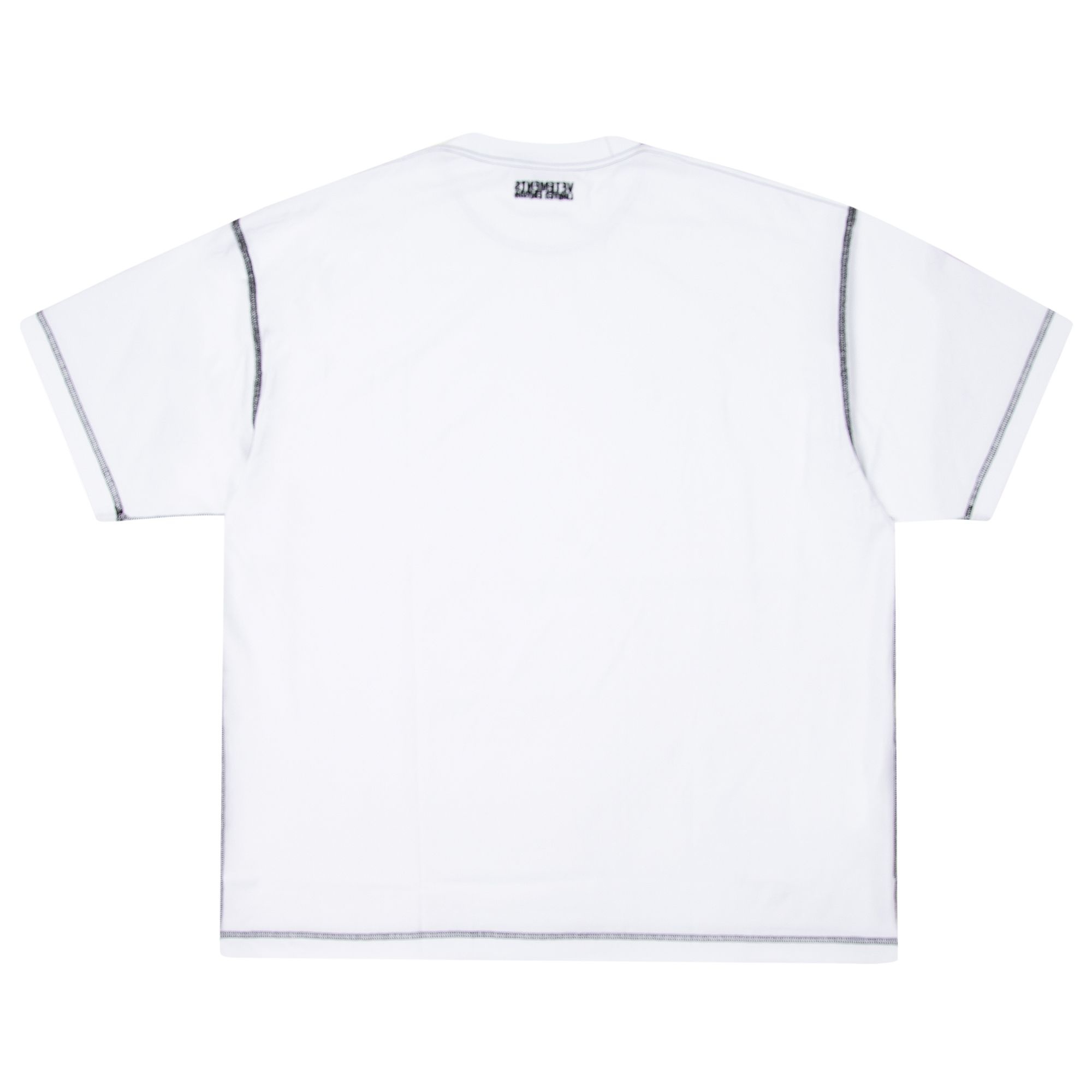 Vetements Inside Out Embroidered Logo T-Shirt 'White' - 2