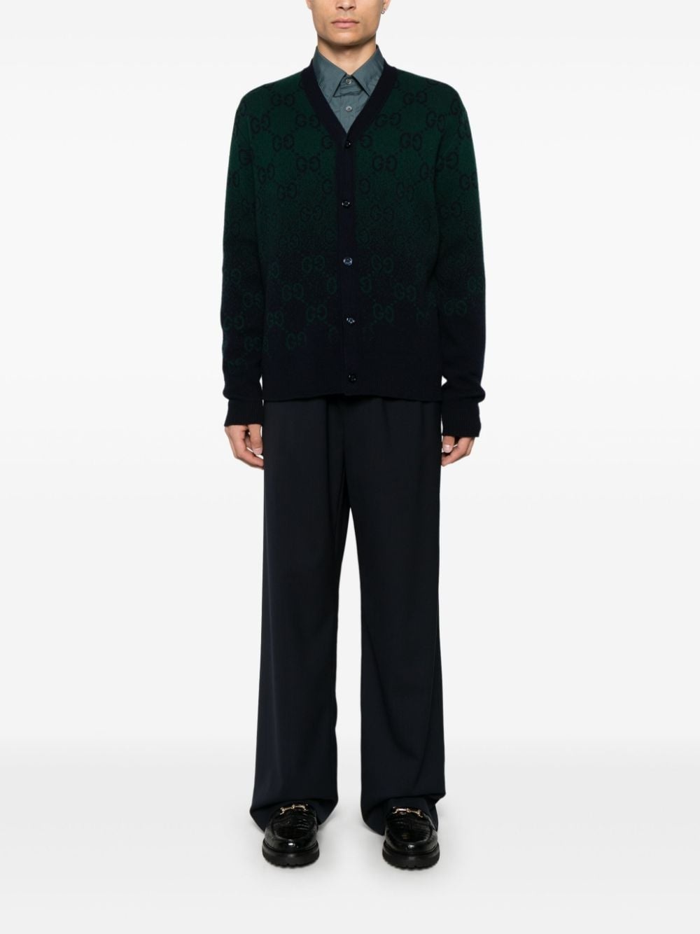 GG degradé-jacquard cardigan - 2
