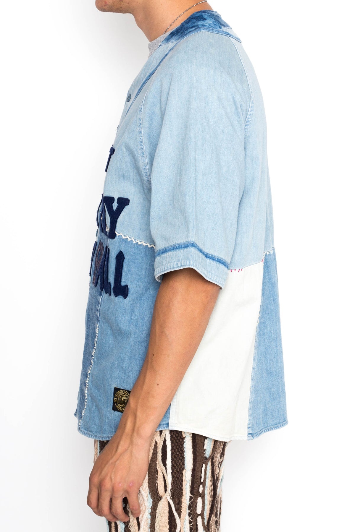 8oz Reconstruction Denim GREAT KOUNTRY Baseball Shirt - 2