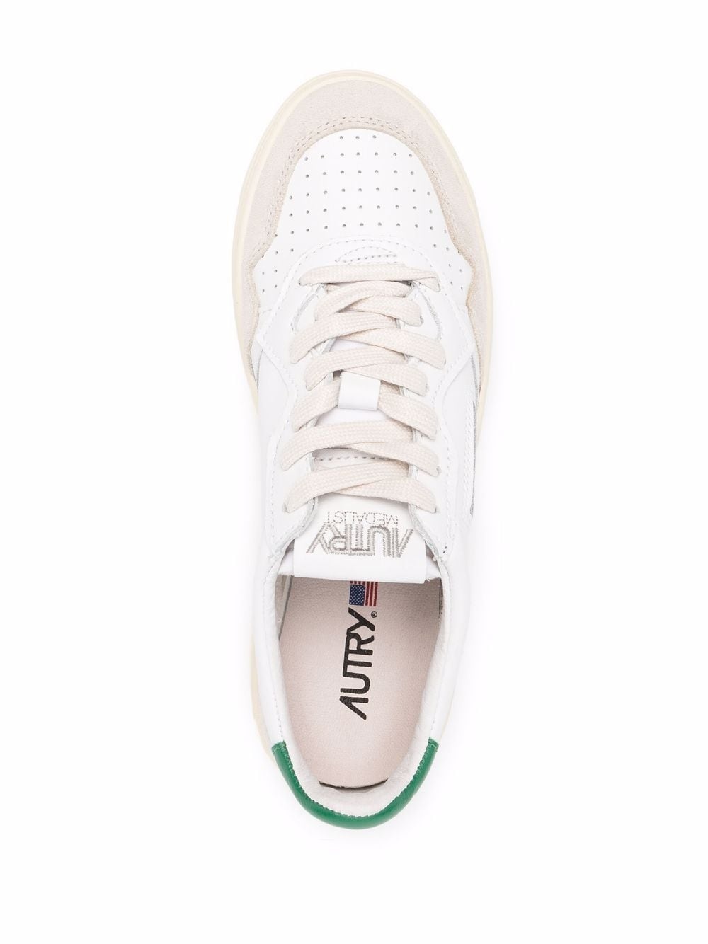 logo-patch lace-up sneakers - 4