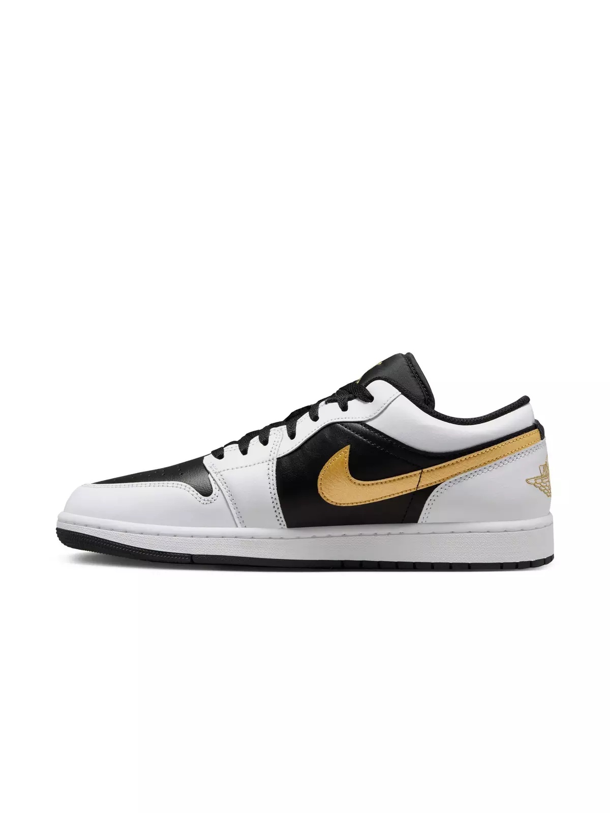 1 Low "White/Metallic Gold/Black" Men's Shoe - 4