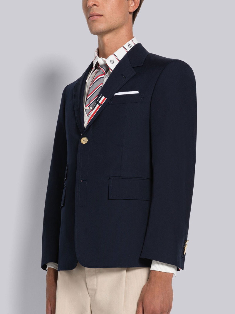 Thom Browne Typewriter Cloth Grosgrain Placket Sport Coat outlook