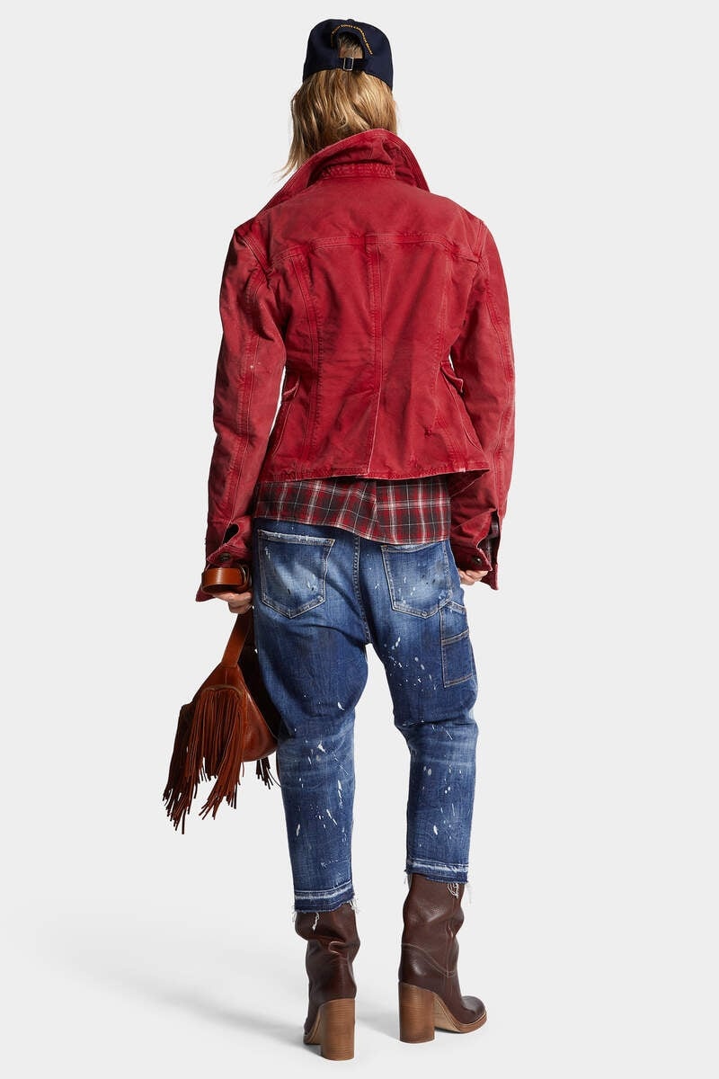 MEDIUM RIPPED WASH BABY CARPENTER JEANS - 4