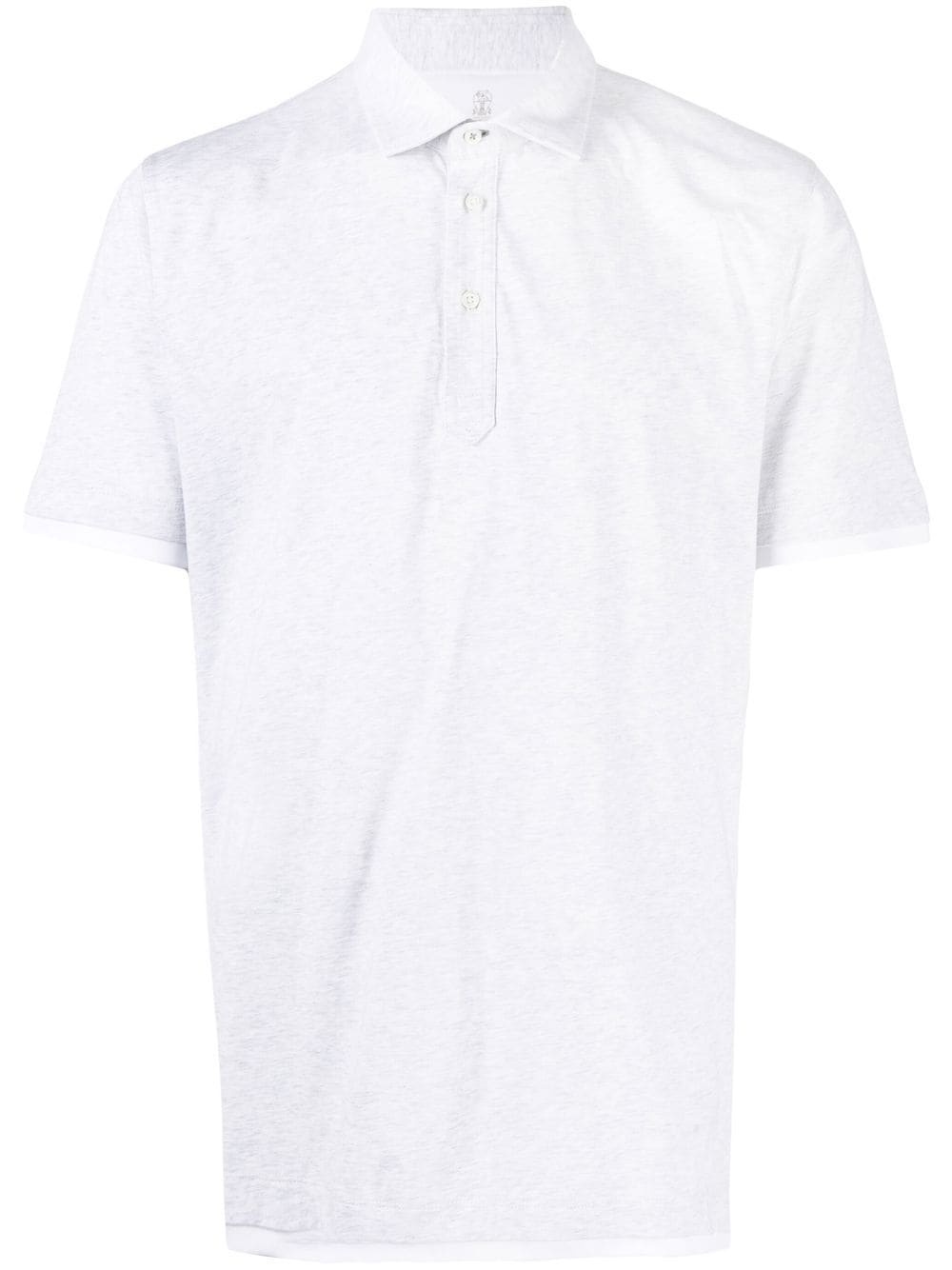 short-sleeve cotton polo shirt - 1