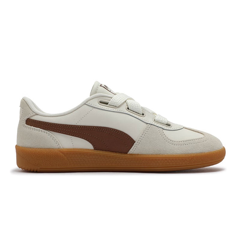 (WMNS) PUMA Palermo Wide Lace SD 'Frosted Ivory Brown Mushroom' 402109-03 - 2