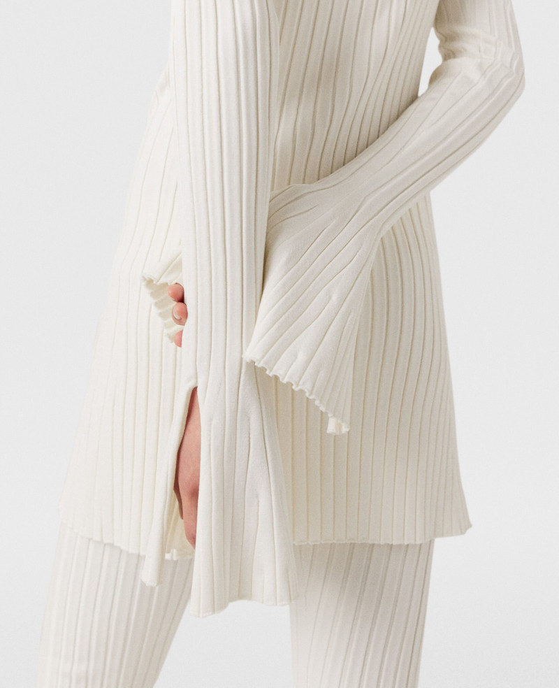Ribbed Long Sleeve Mini Dress 5