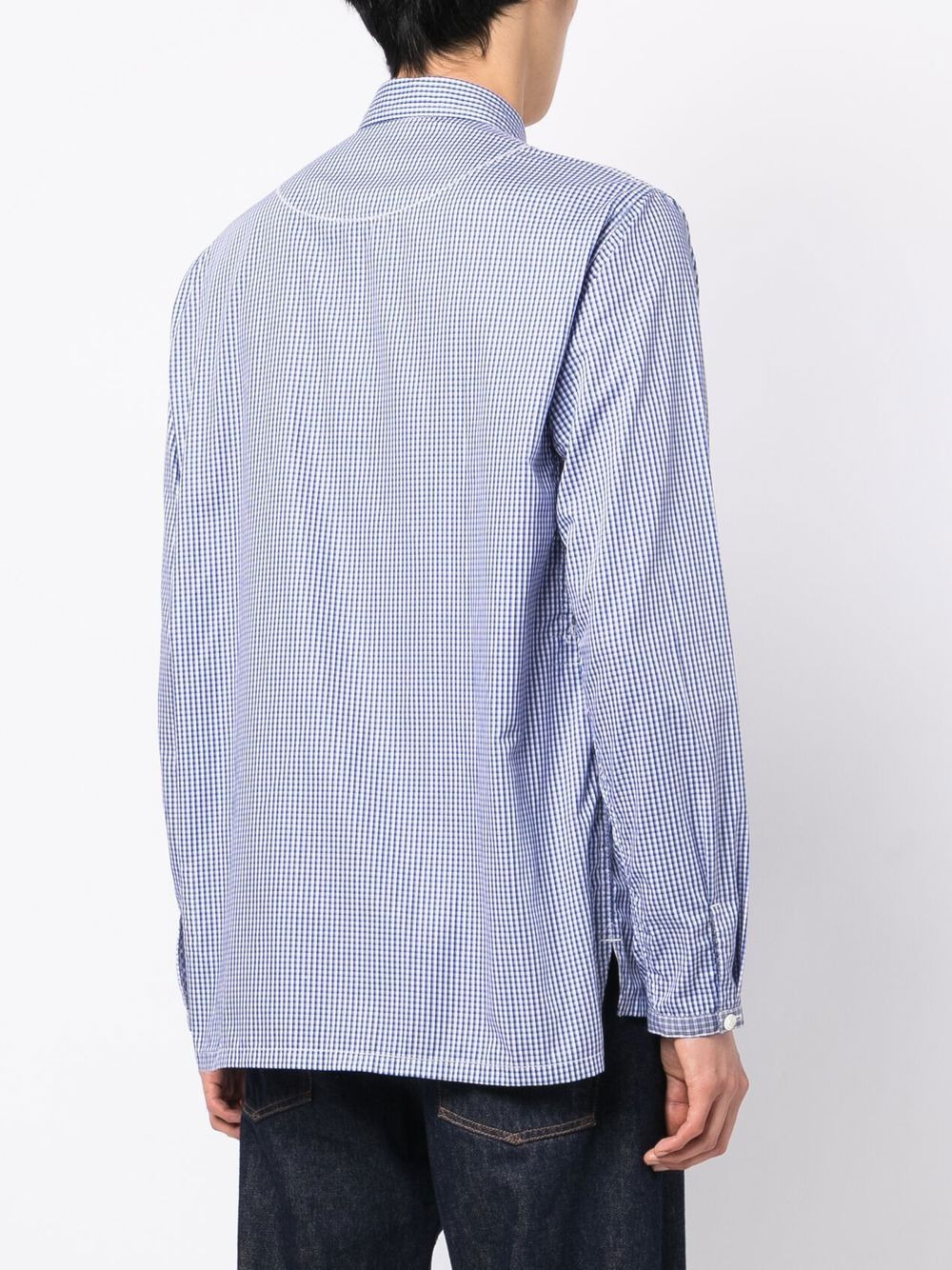 checked pop art patchwork shirt - 4