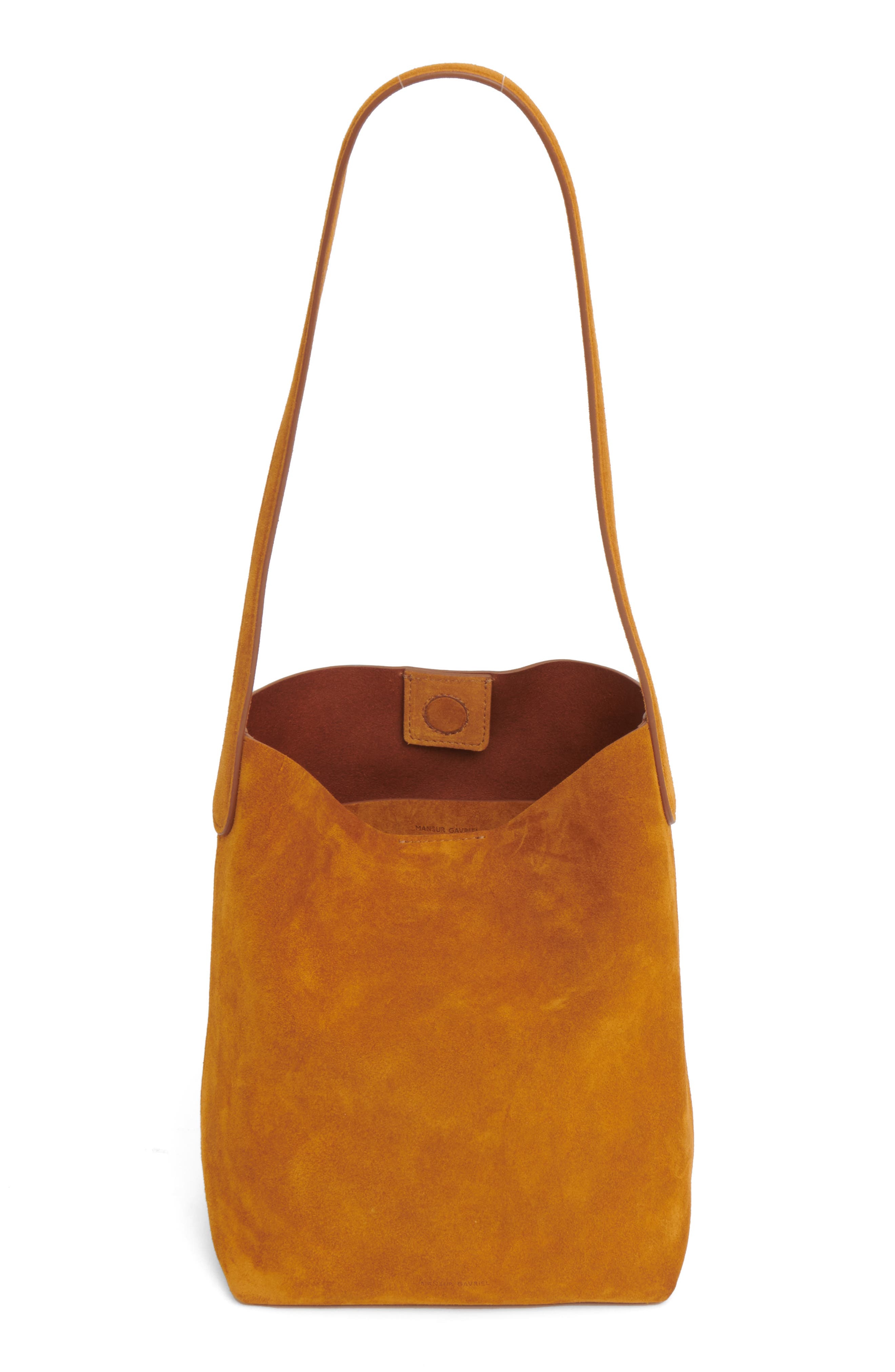 Mansur Gavriel Small Everyday Cabas Suede Hobo Bag in Cuoio at Nordstrom - 3