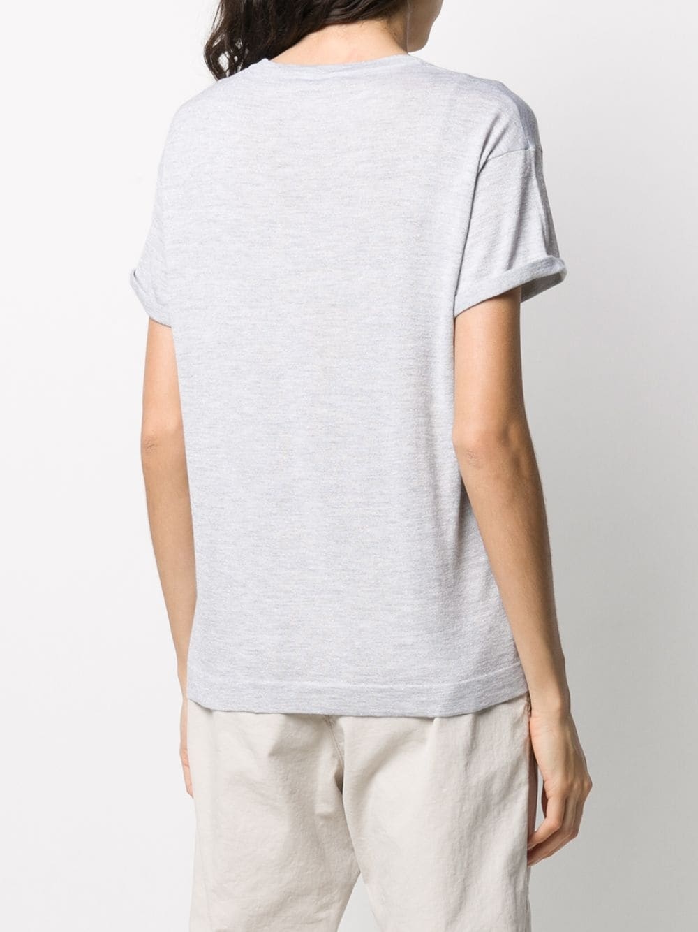 lurex-knit T-shirt - 4