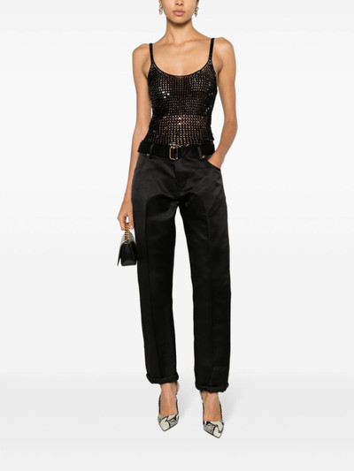 TOM FORD duchesse-satin silk boyfriend trousers outlook