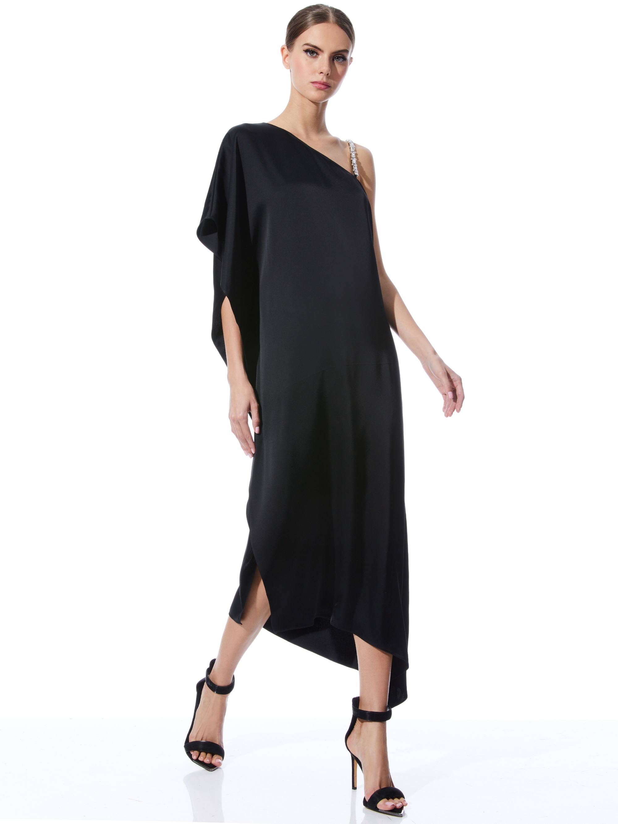 TAE CRYSTAL STRAP ASYMMETRICAL MAXI DRESS - 2