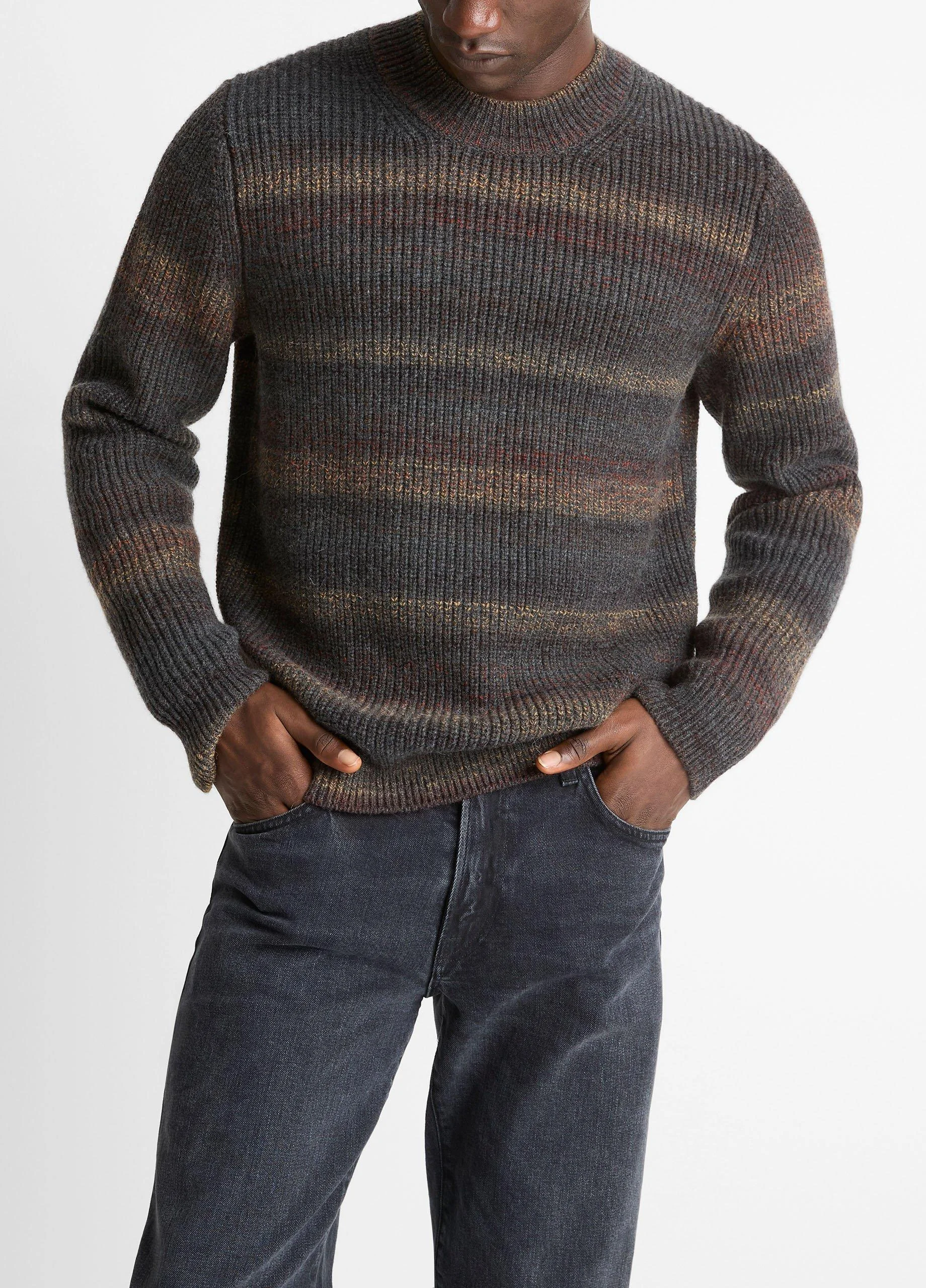 Space-Dye Shaker Wool-Blend Sweater - 1