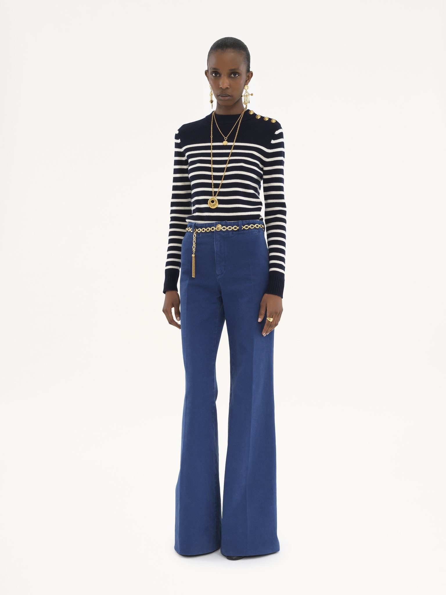 SAILOR SWEATER IN WOOL & CASHMERE KNIT - 3