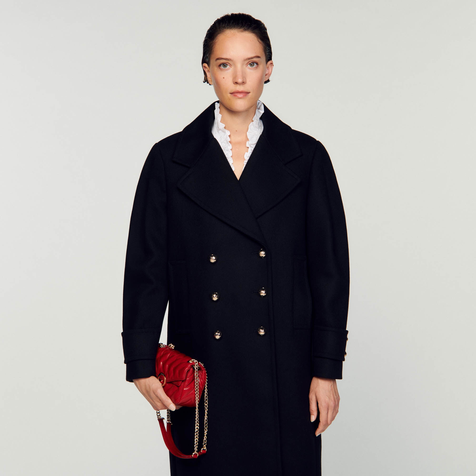 LAPEL COLLAR COAT - 5