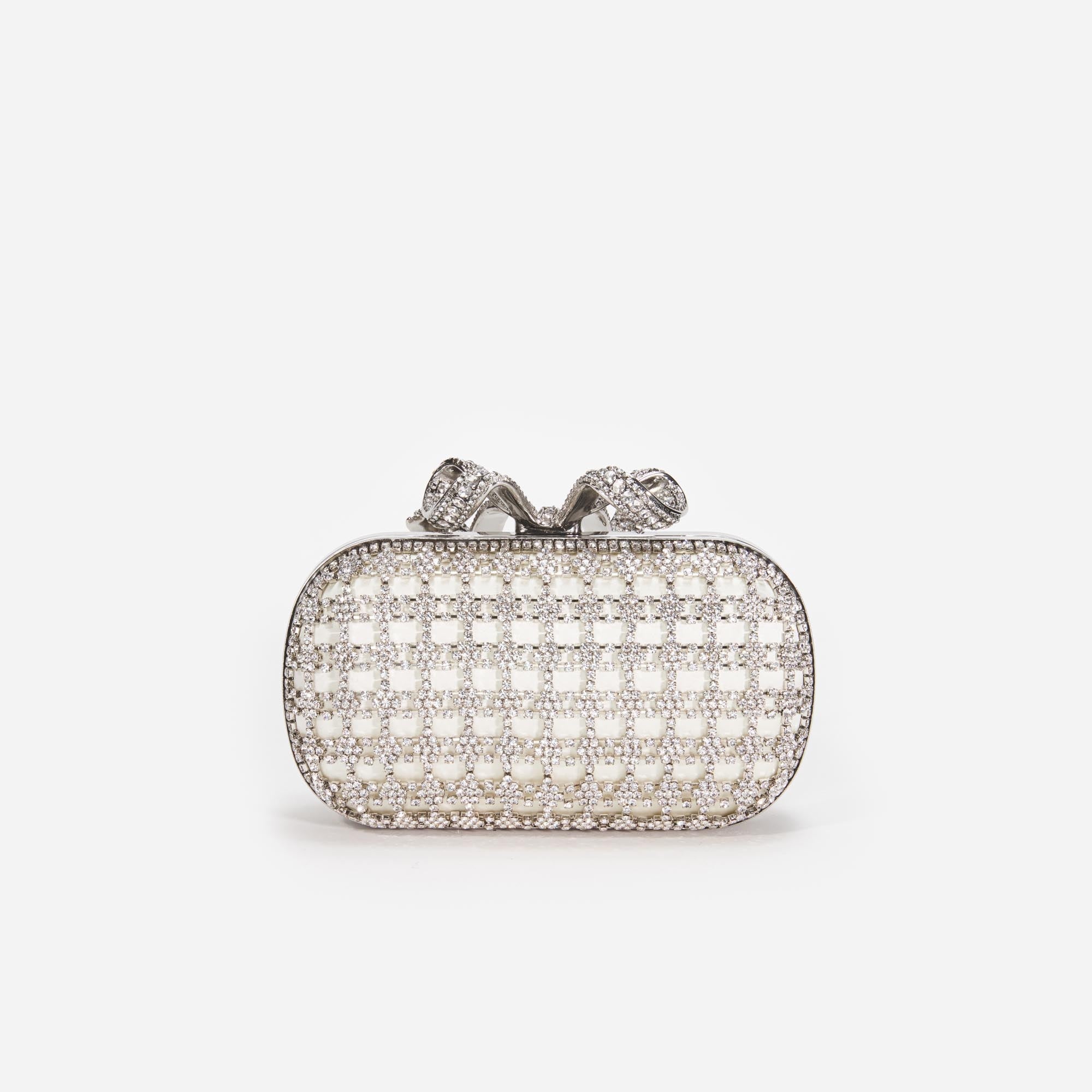 Champagne Crystal Clutch Bag - 3